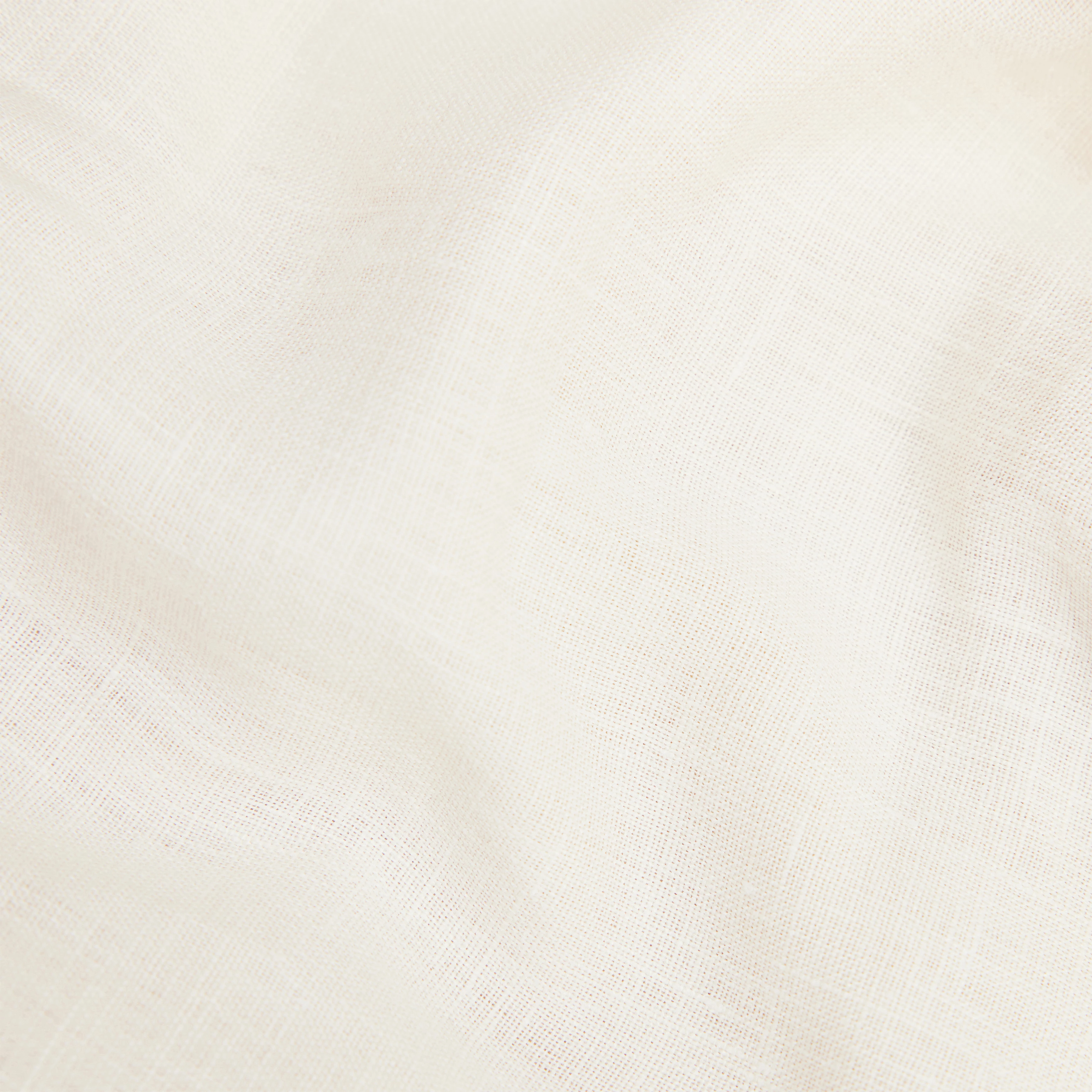 EDICT - Relaxed Fit Paperbag-Shorts in reinem Leinen - Damen - off white - Materialbild (B2C)