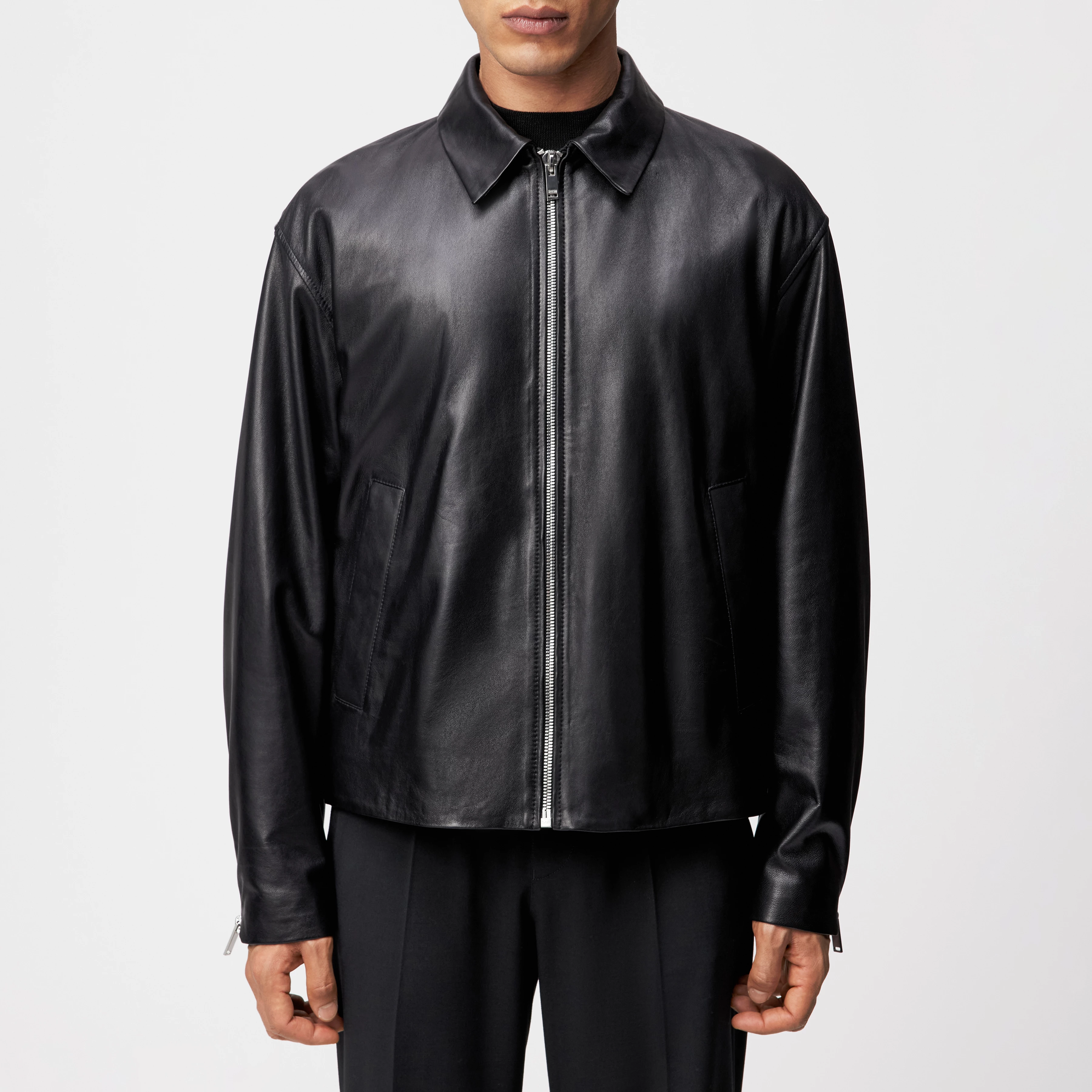 RIKKO - Jacke in Leder - Herren - schwarz - Frontansicht