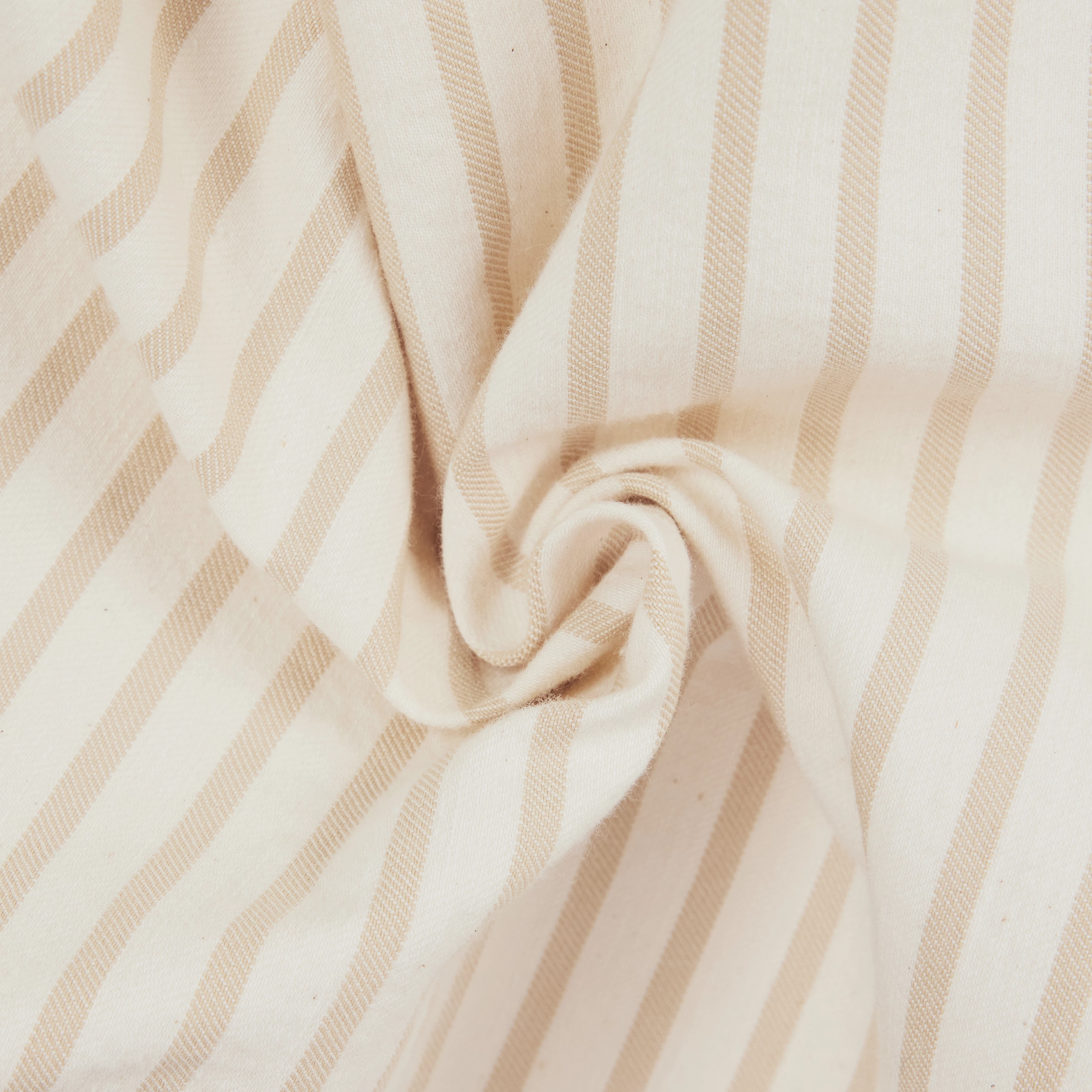 NONE - Short en sergé rayé - women - beige - Materialbild (B2C)