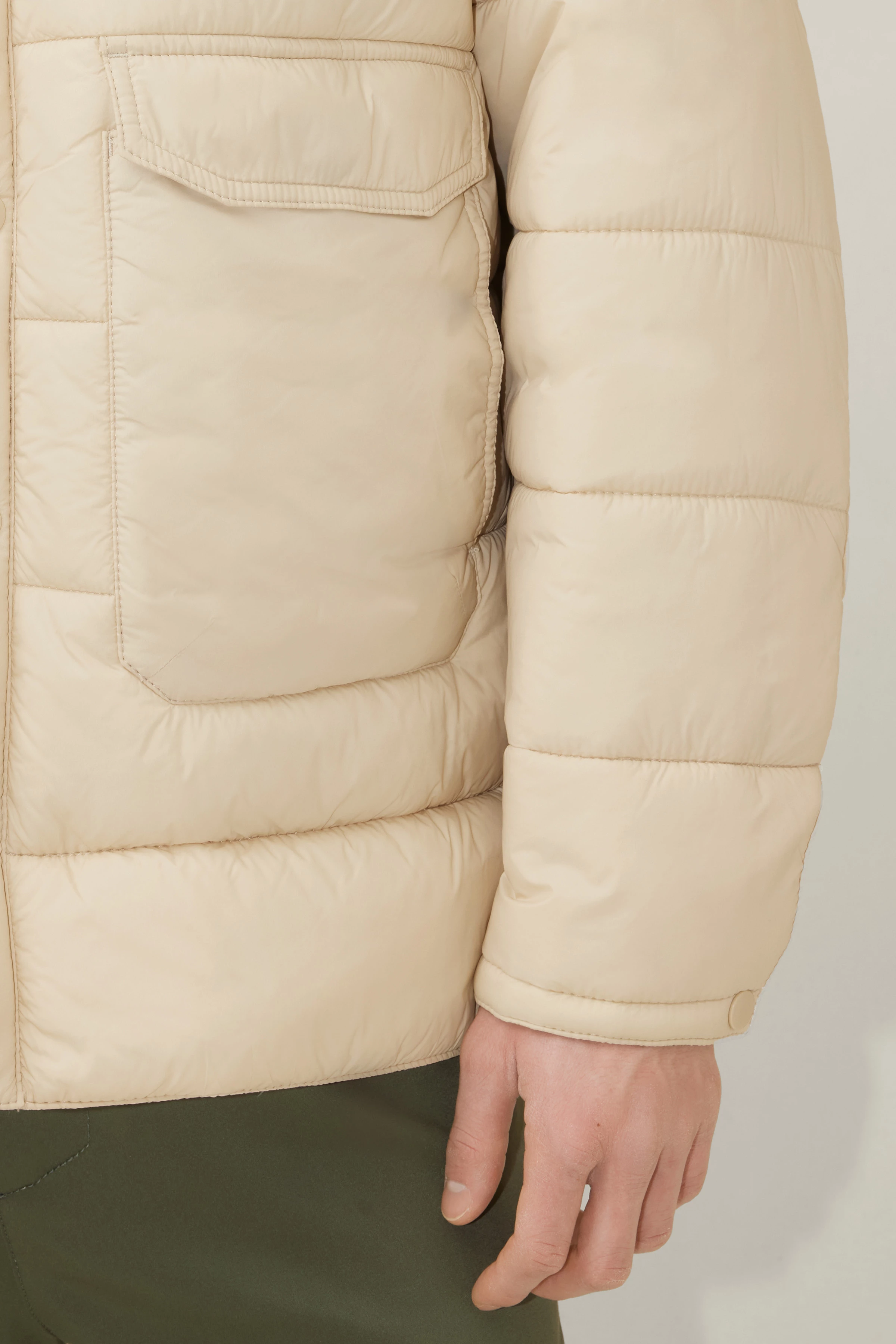 VARESO - Steppjacke - Herren - braun - Seitenansicht