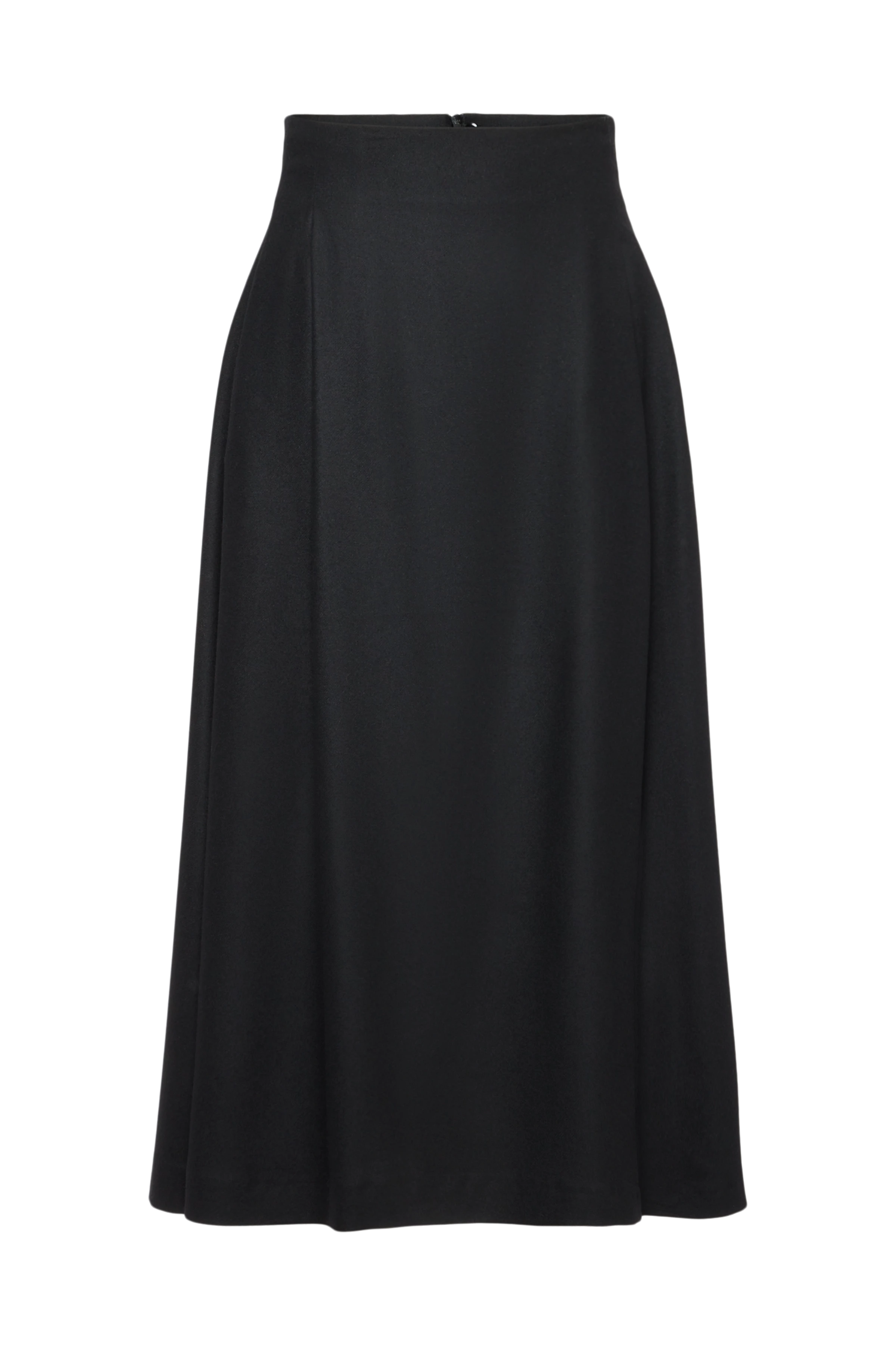 AMBAR - Jupe crayon en flanelle - women - noir - Freisteller Frontansicht