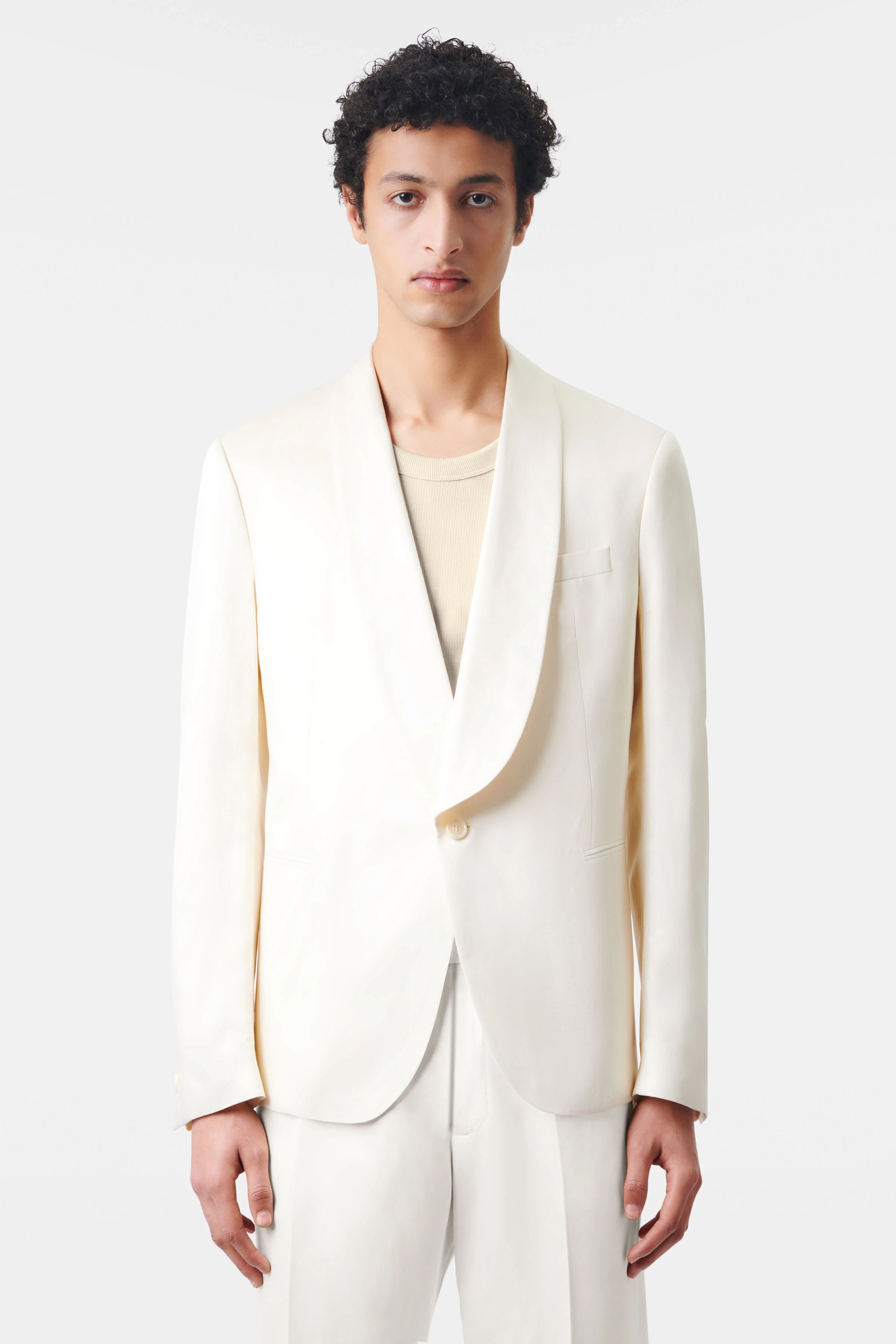 BELAZO - dinner jacket in viscose mix - men - beige - Frontansicht