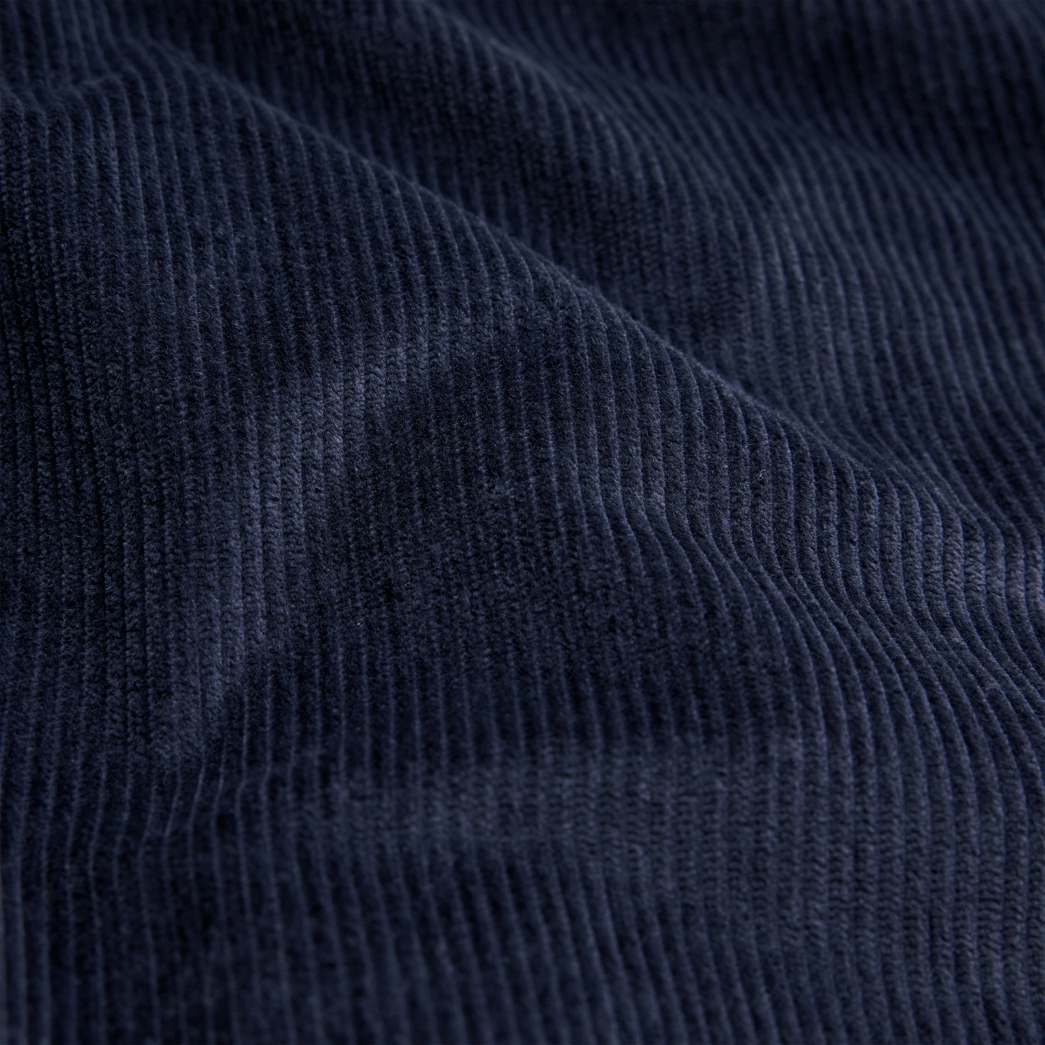 DEGER - Jogging trousers with drawstring waist in cotton corduroy - men - blue - Materialbild (B2C)