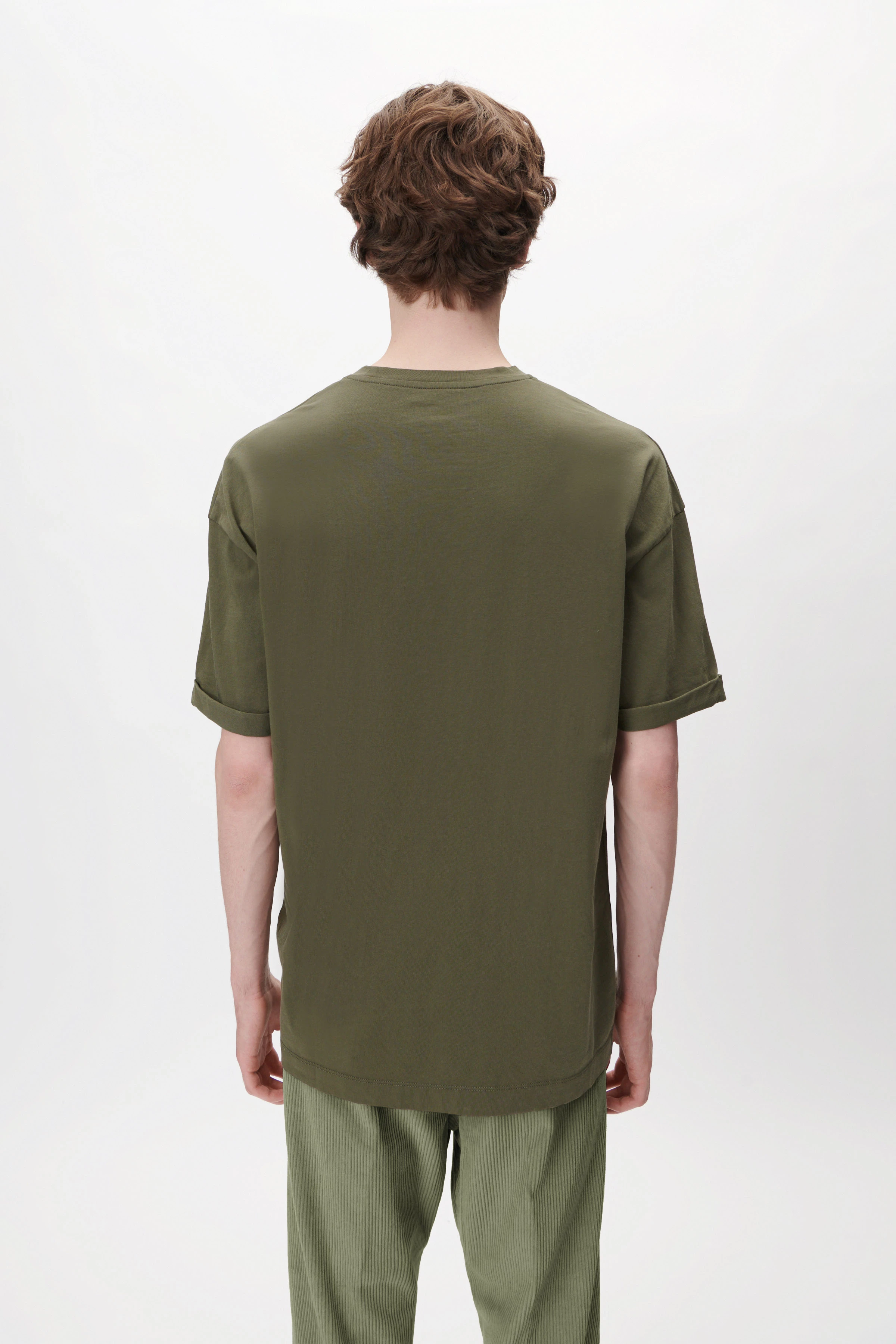 THILO - relaxed fit cotton t-shirt - men - green - Rückansicht
