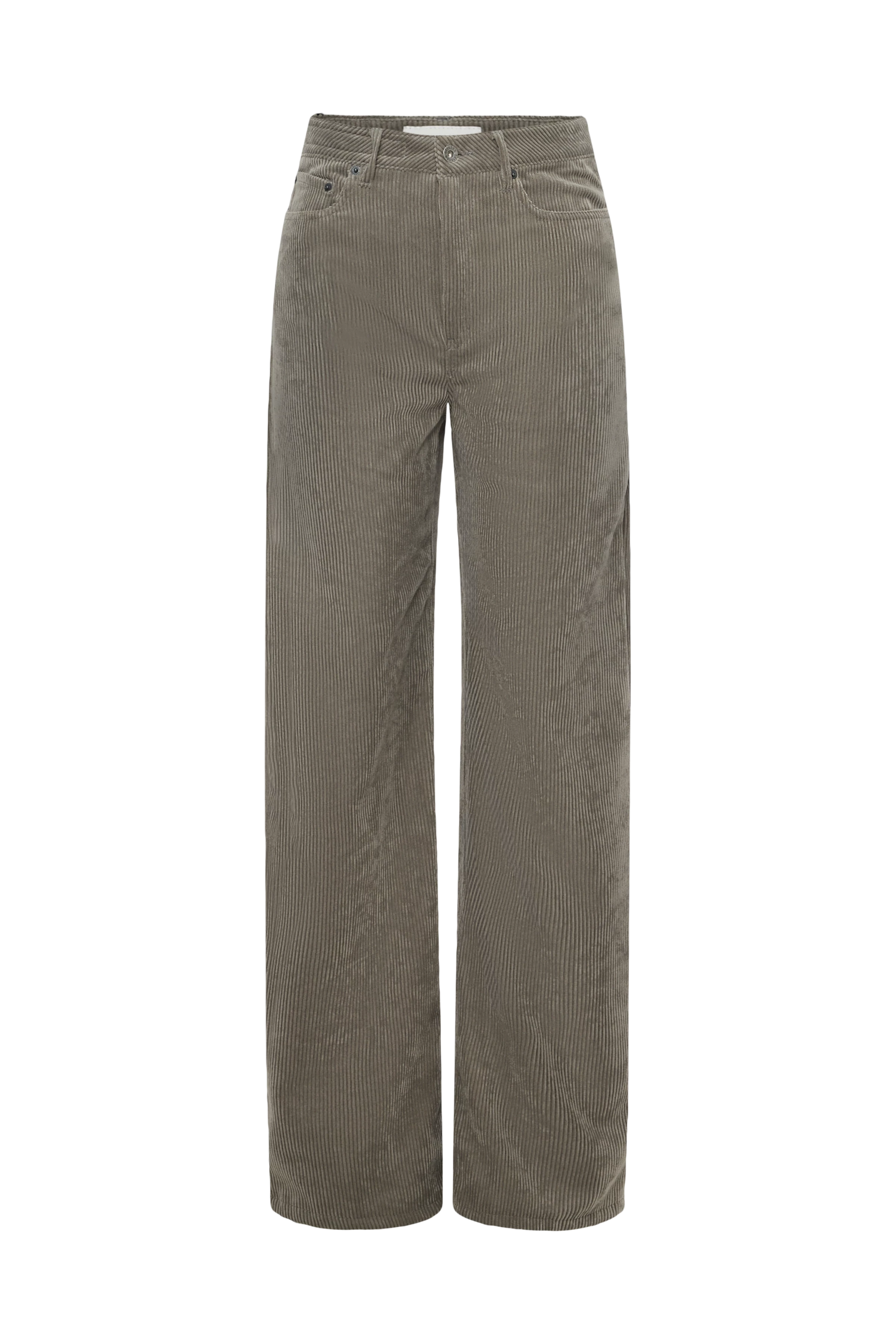 MEDLEY - Mid-rise jeans in corduroy - women - grey - Freisteller Frontansicht
