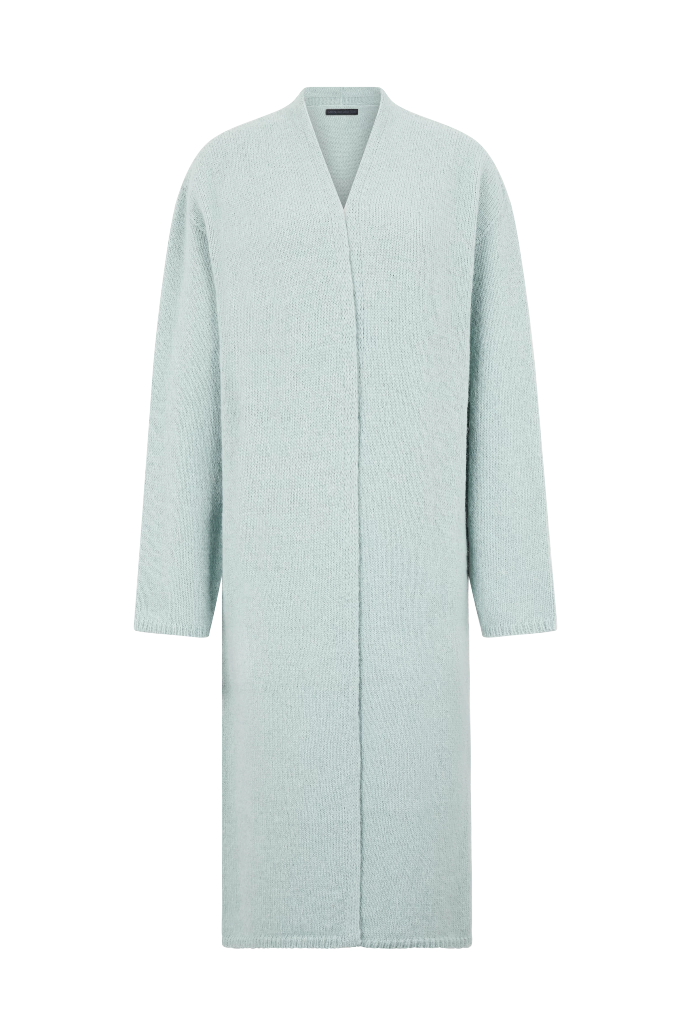 FABEANY - Strickmantel in Woll-Alpakamix - Damen - blau - Freisteller Frontansicht