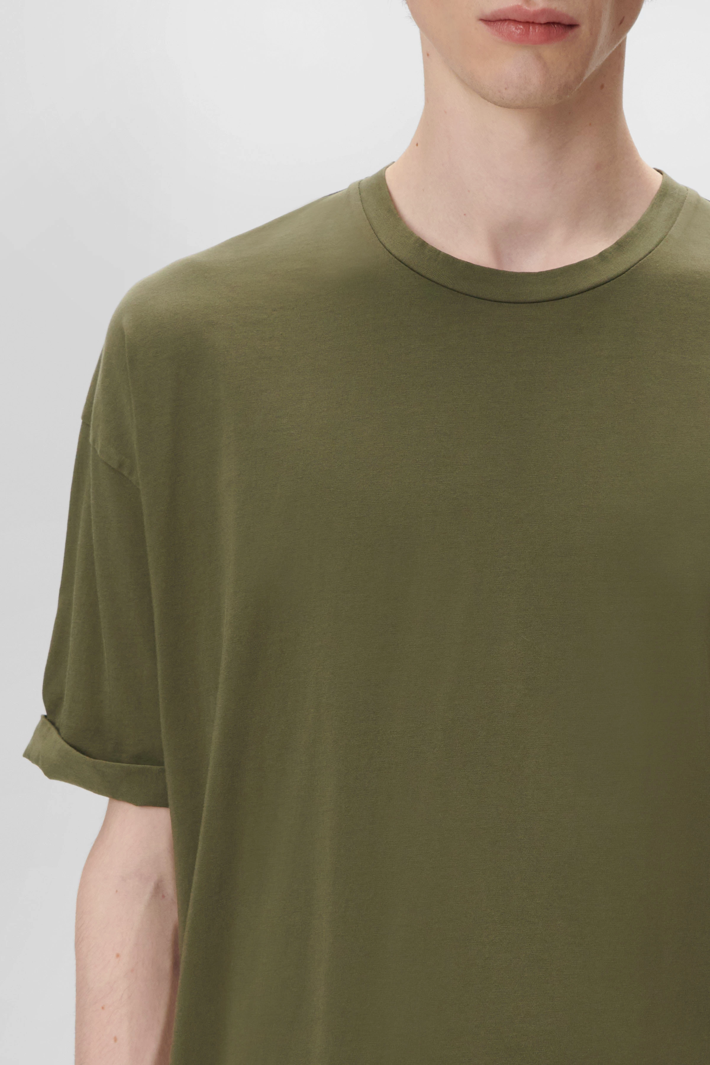 THILO - relaxed fit cotton t-shirt - men - green - Seitenansicht