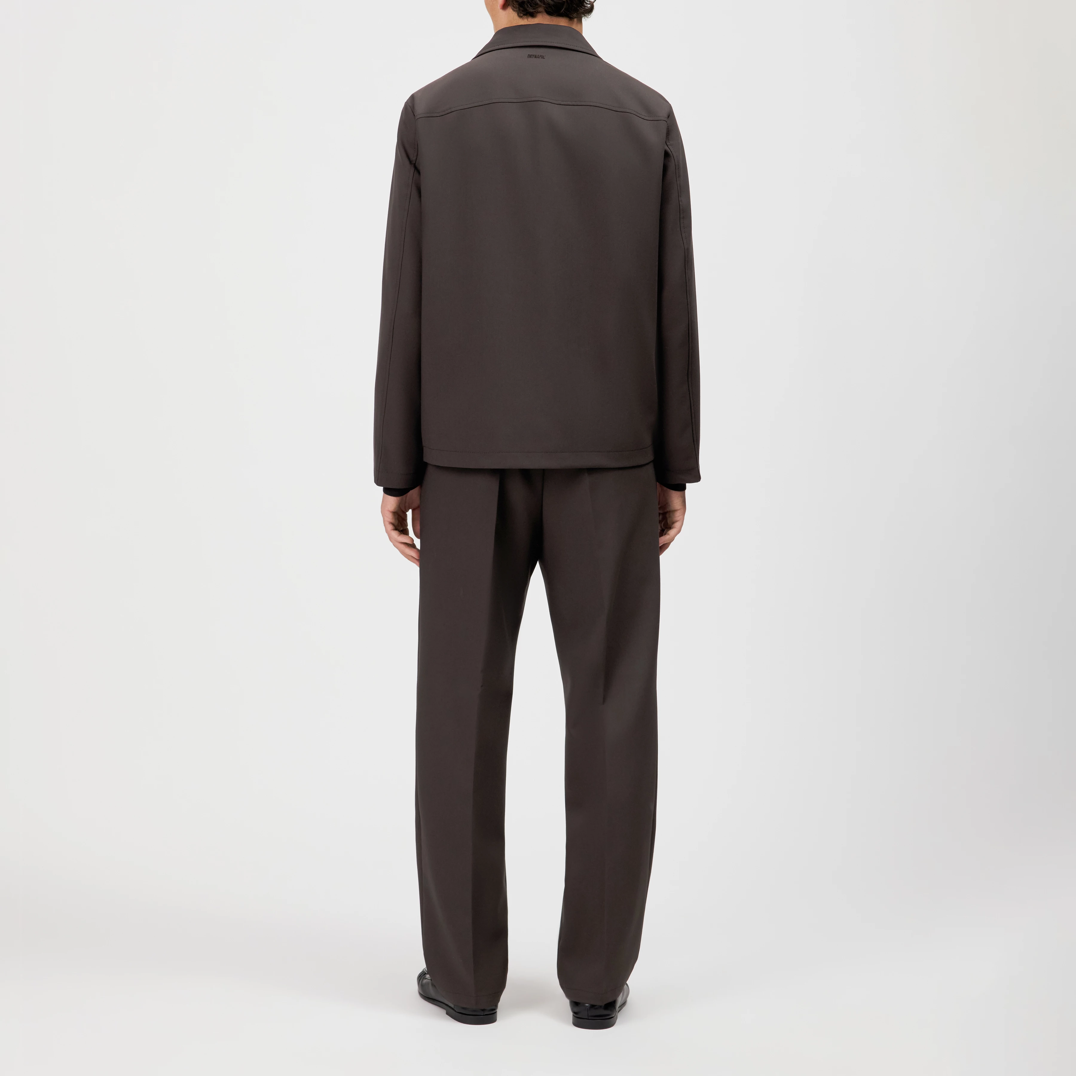 LOUVIN - Regular fit jacket with lapel collar - men - brown - Rückansicht