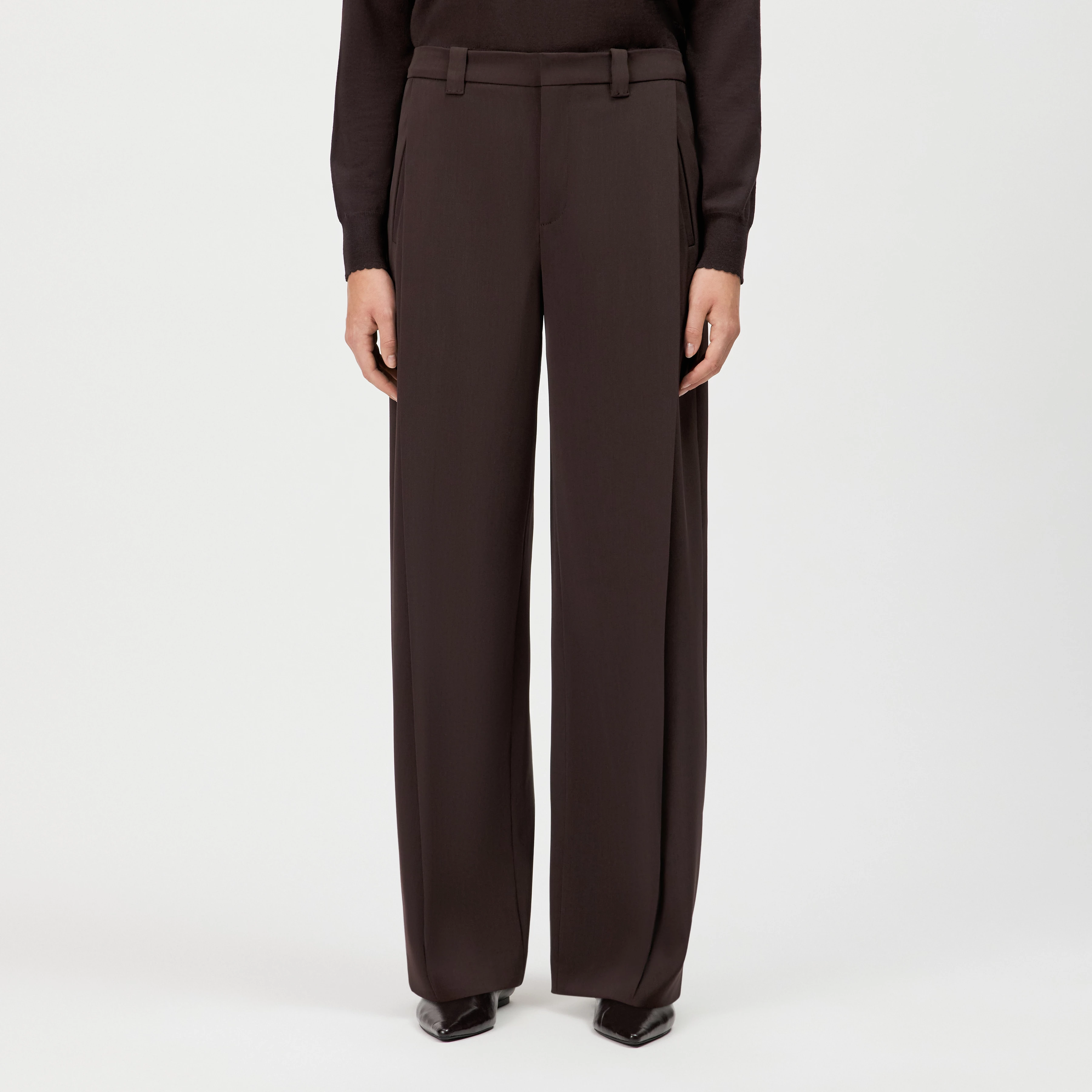 UNPACK - Hose in Techno-Twill - Damen - braun - Frontansicht