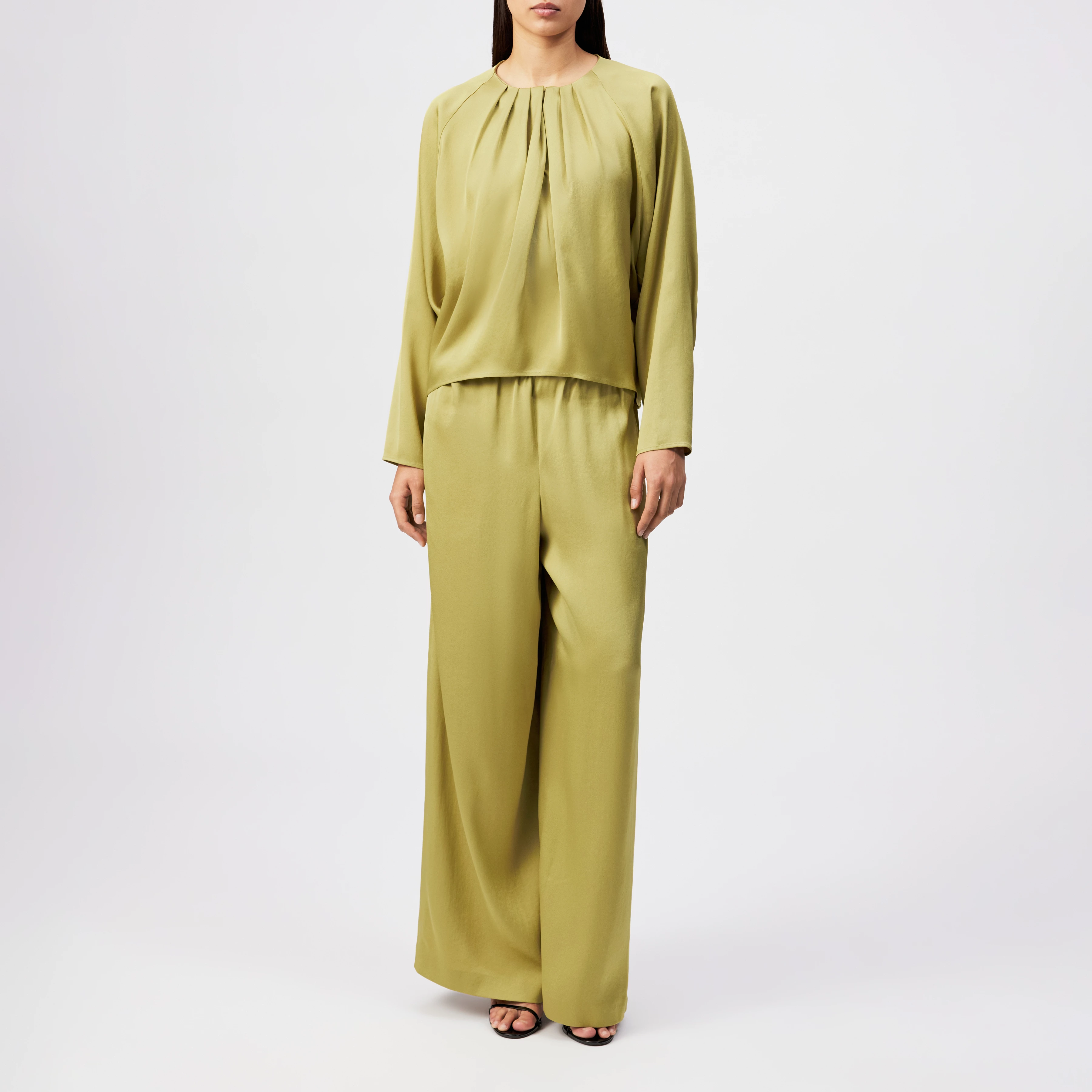 HARLEEN - Bohobluse im Relaxed Fit - Damen - braun - Ganzkörper-Frontansicht