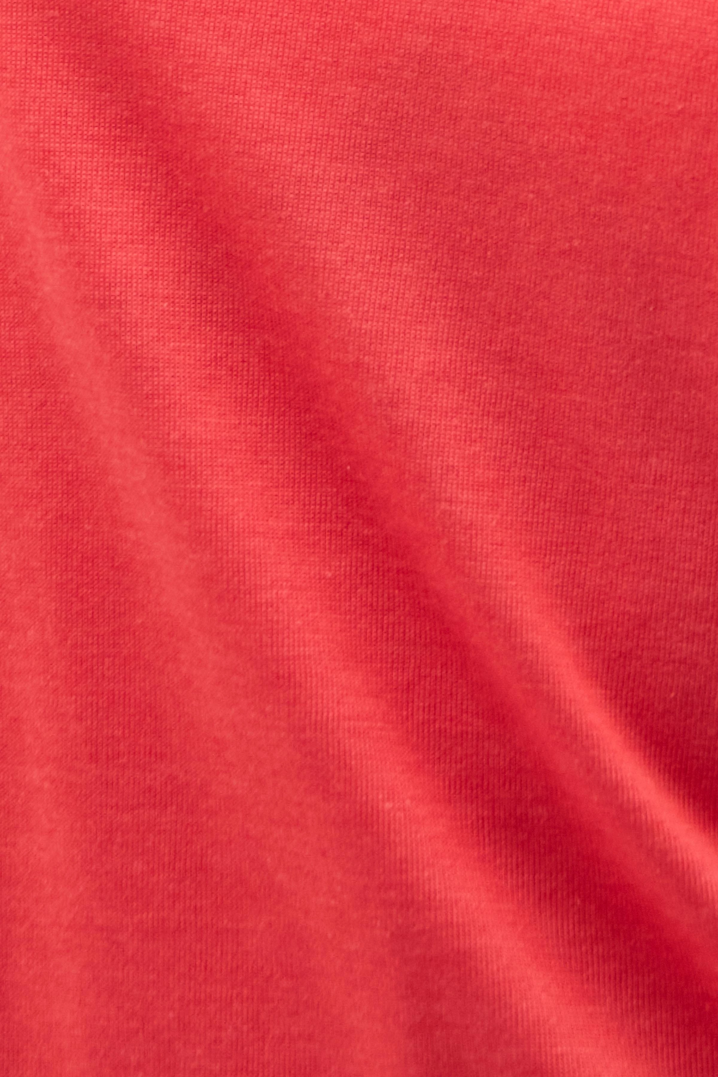 ZELLA - T-shirt in lyocell-cotton jersey - women - orange - Detailansicht am Model