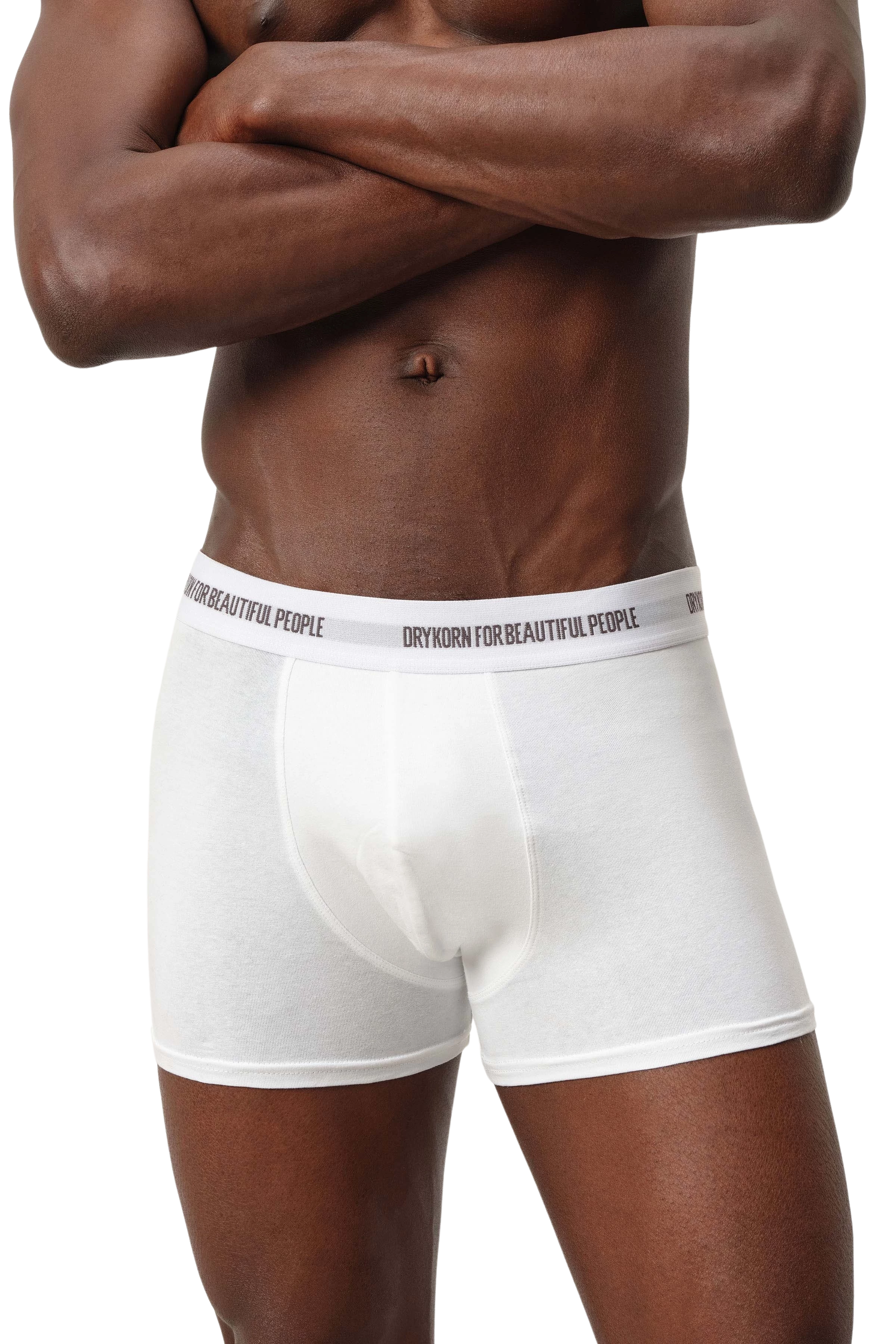 CORBIN_3 - 3er-Pack Boxershorts in Baumwoll-Mix - Unisex - off white - Seitenansicht