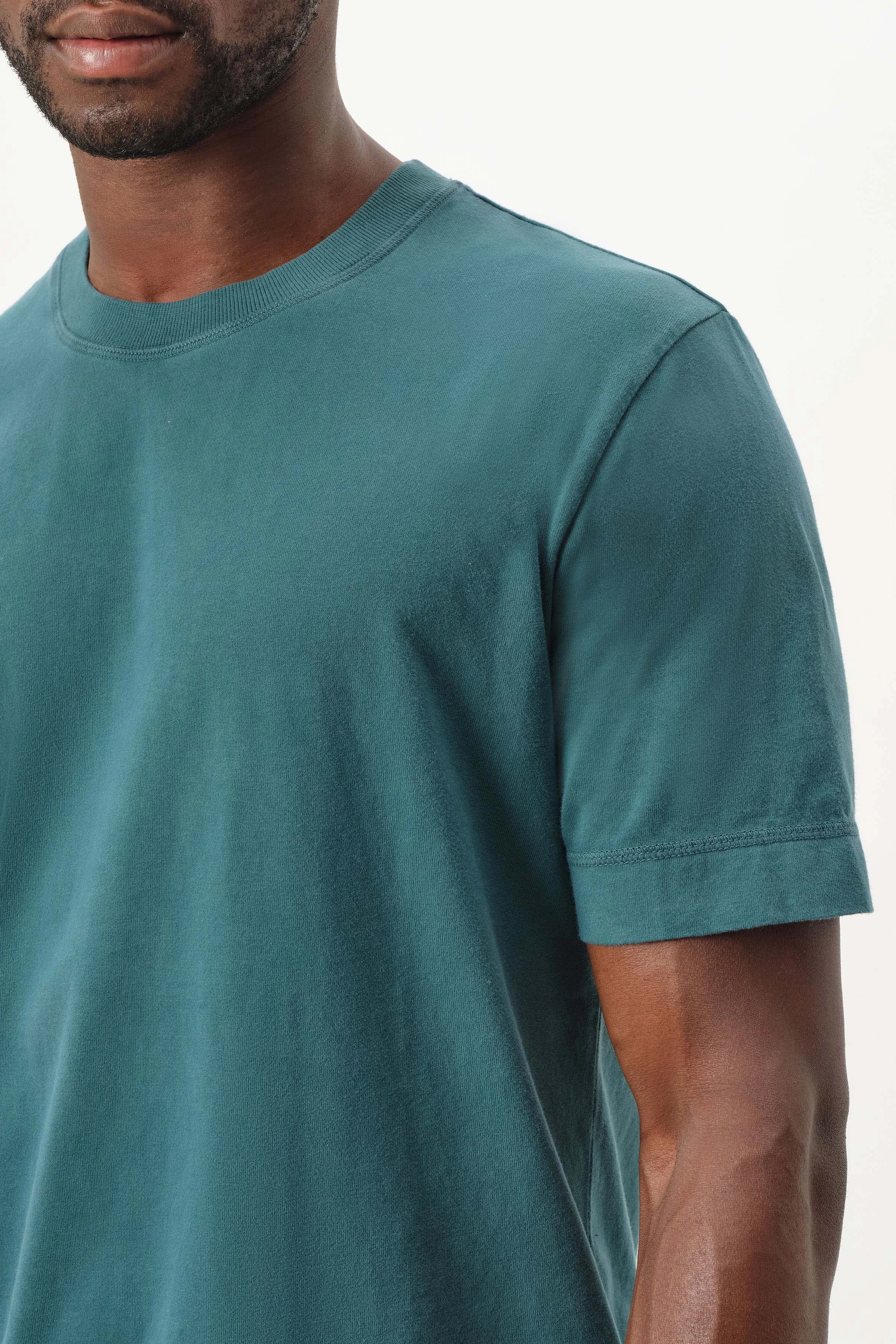 RAPHAEL - T-shirt in soft jersey - men - green - Seitenansicht