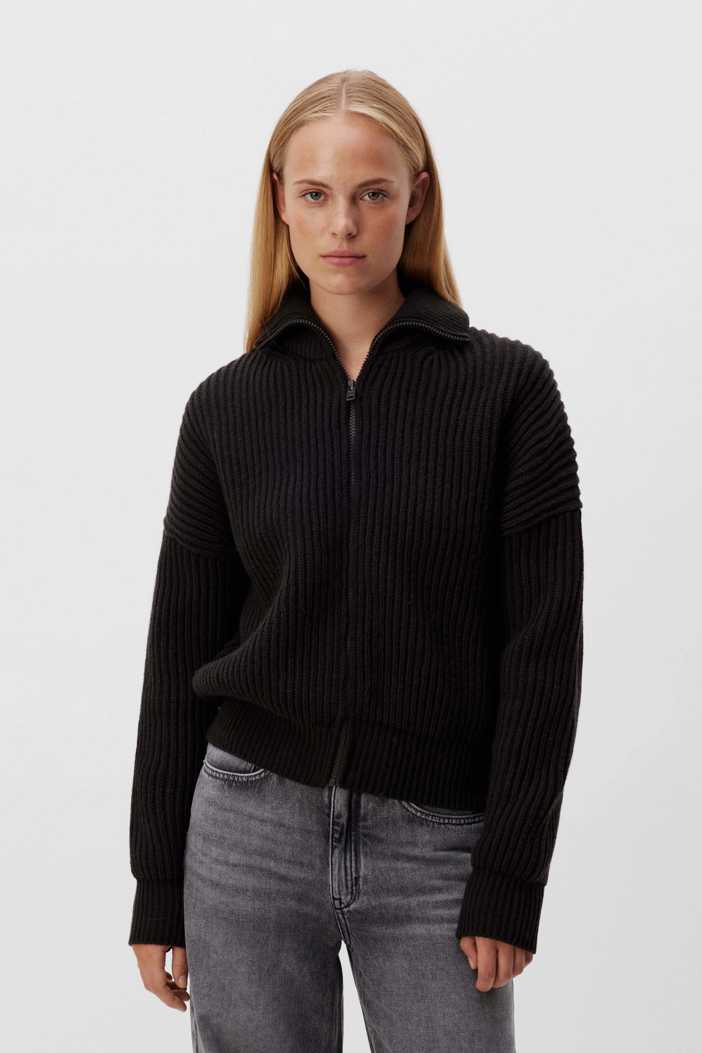 WILMI - cardigan in virgin wool - women - brown - Frontansicht