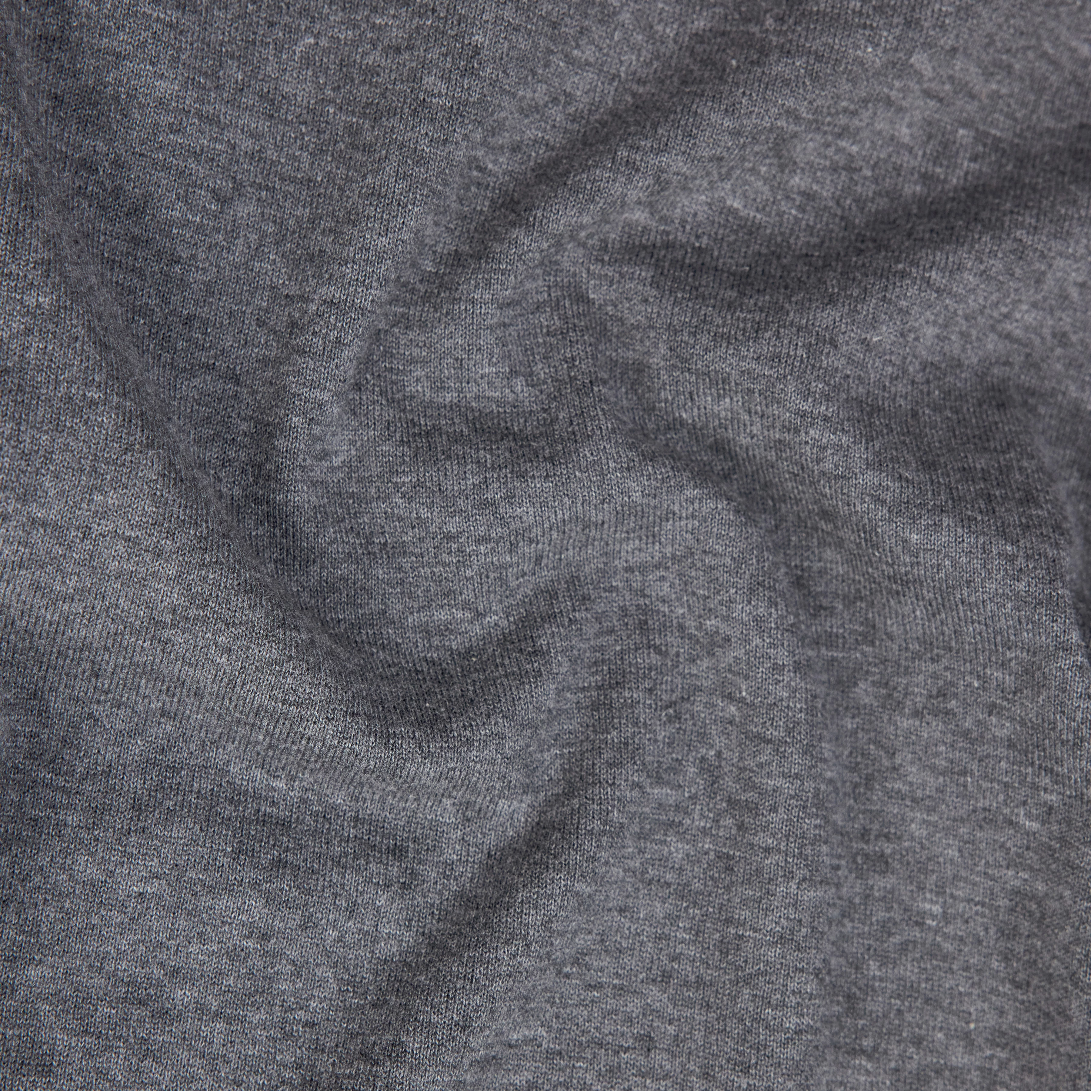 VALENTIN - T-shirt i merceriseret bomuld - men - grå - Materialbild (B2C)