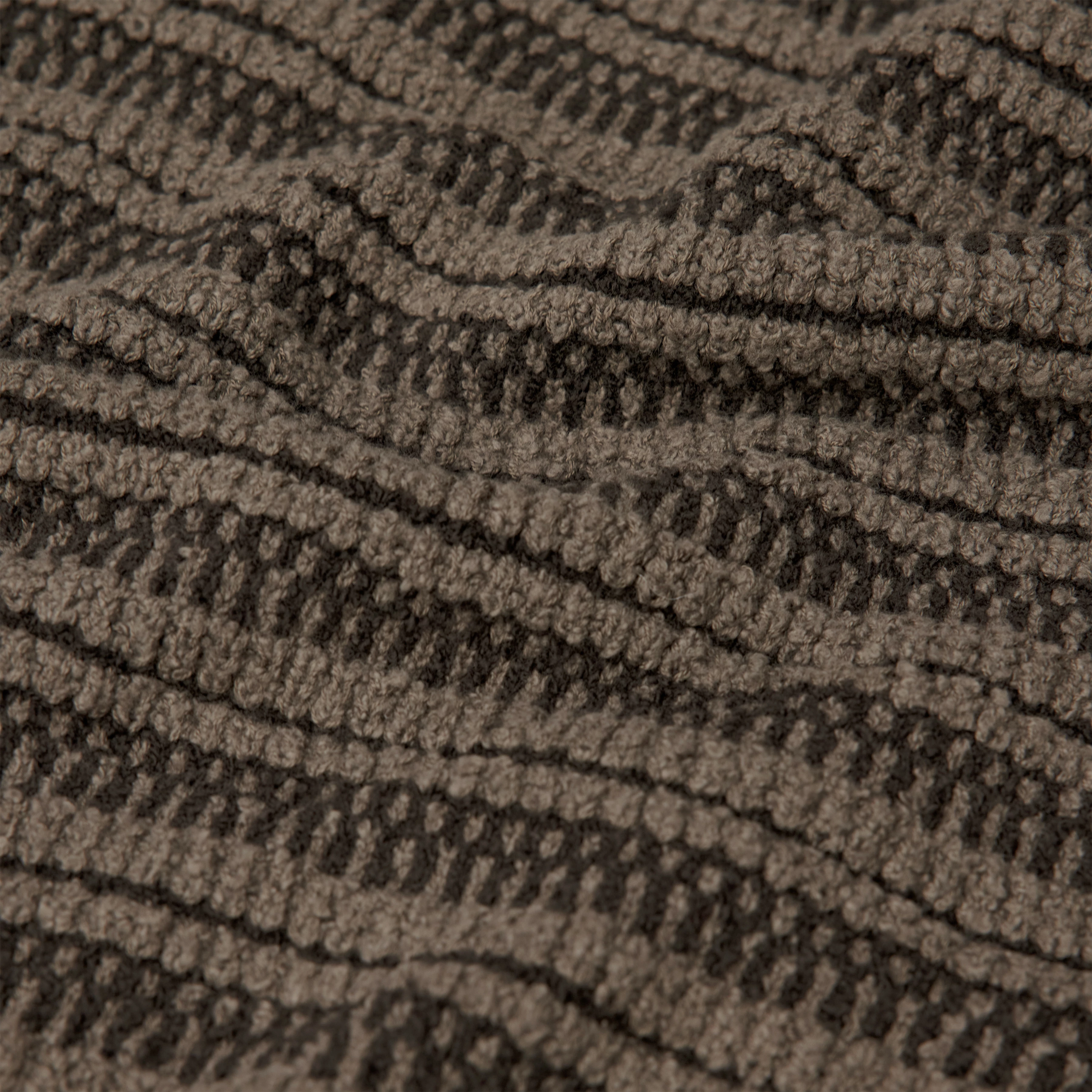 ZAYN - Stehkragenpullover in Bouclé Baumwoll-Mix - Herren - braun - Materialbild (B2C)