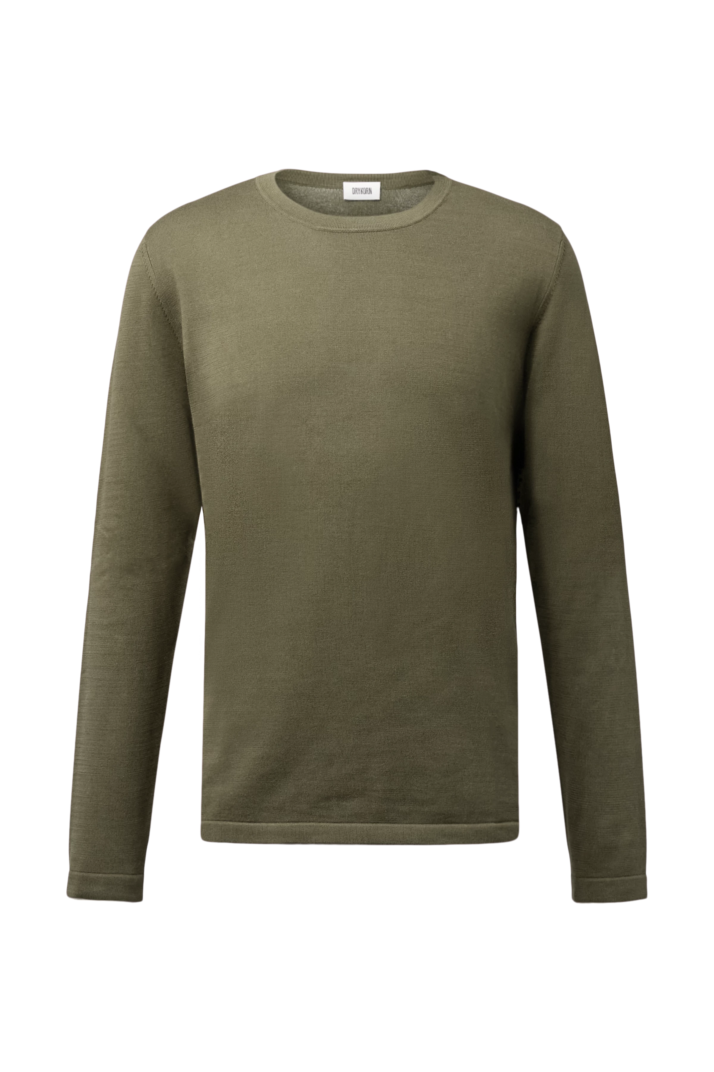 IRMINO - Long sleeve in pure cotton - men - green - Freisteller Frontansicht
