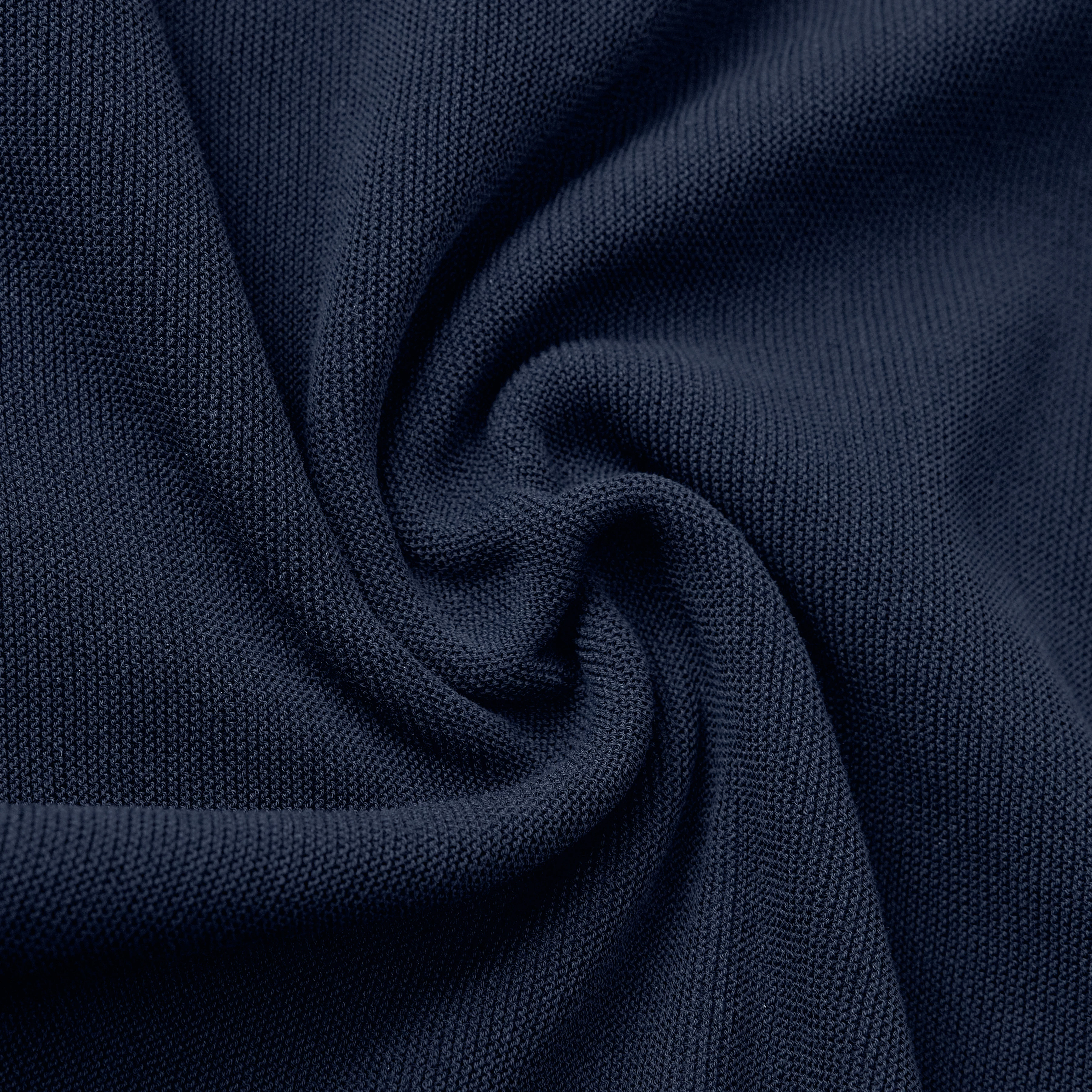 MEAMI - Cropped egg-shape pullover in pure cotton - women - blue - Materialbild (B2C)