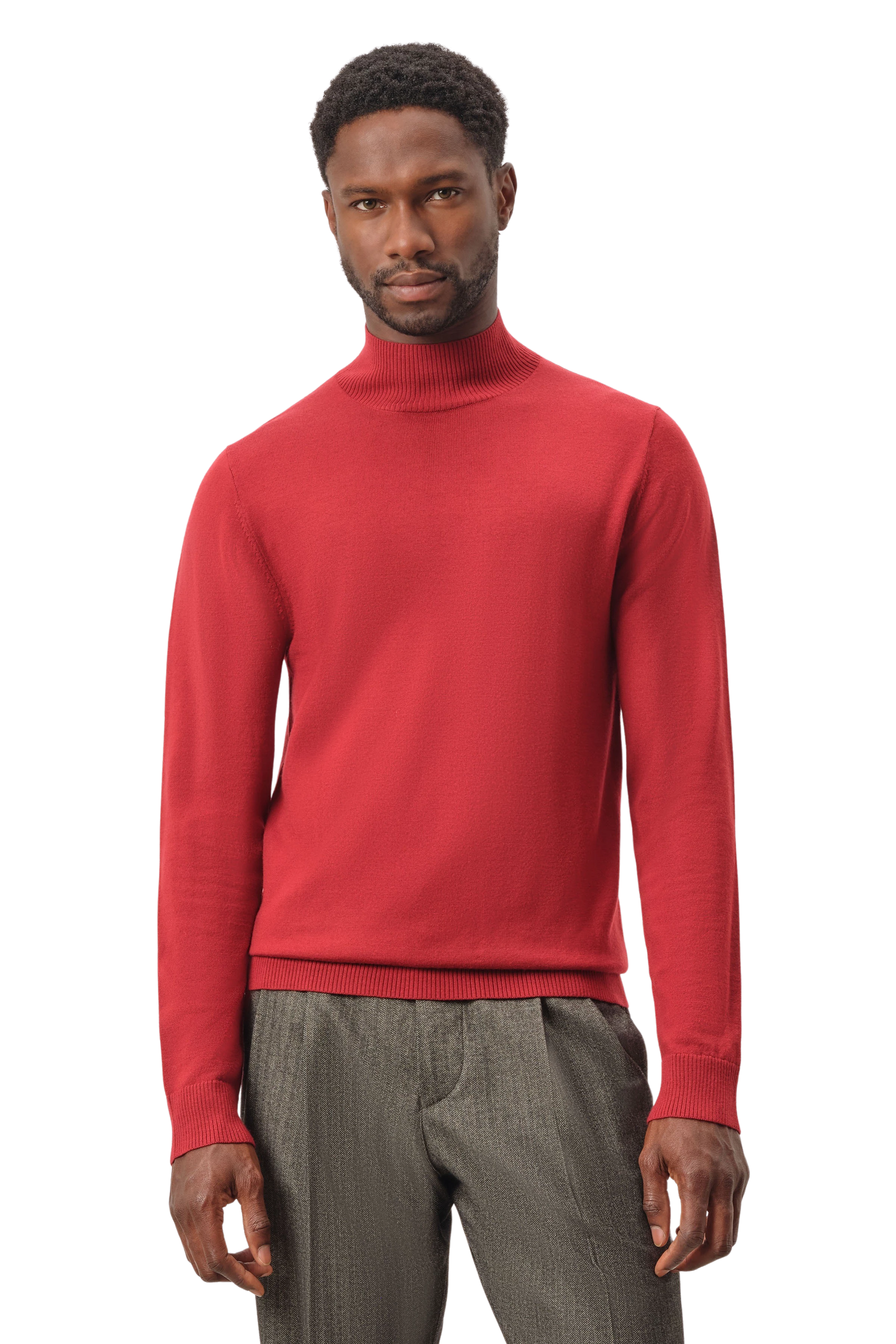 Men knit sweater WATSON in red from DRYKORN Men knit sweater WATSON in red from DRYKORN