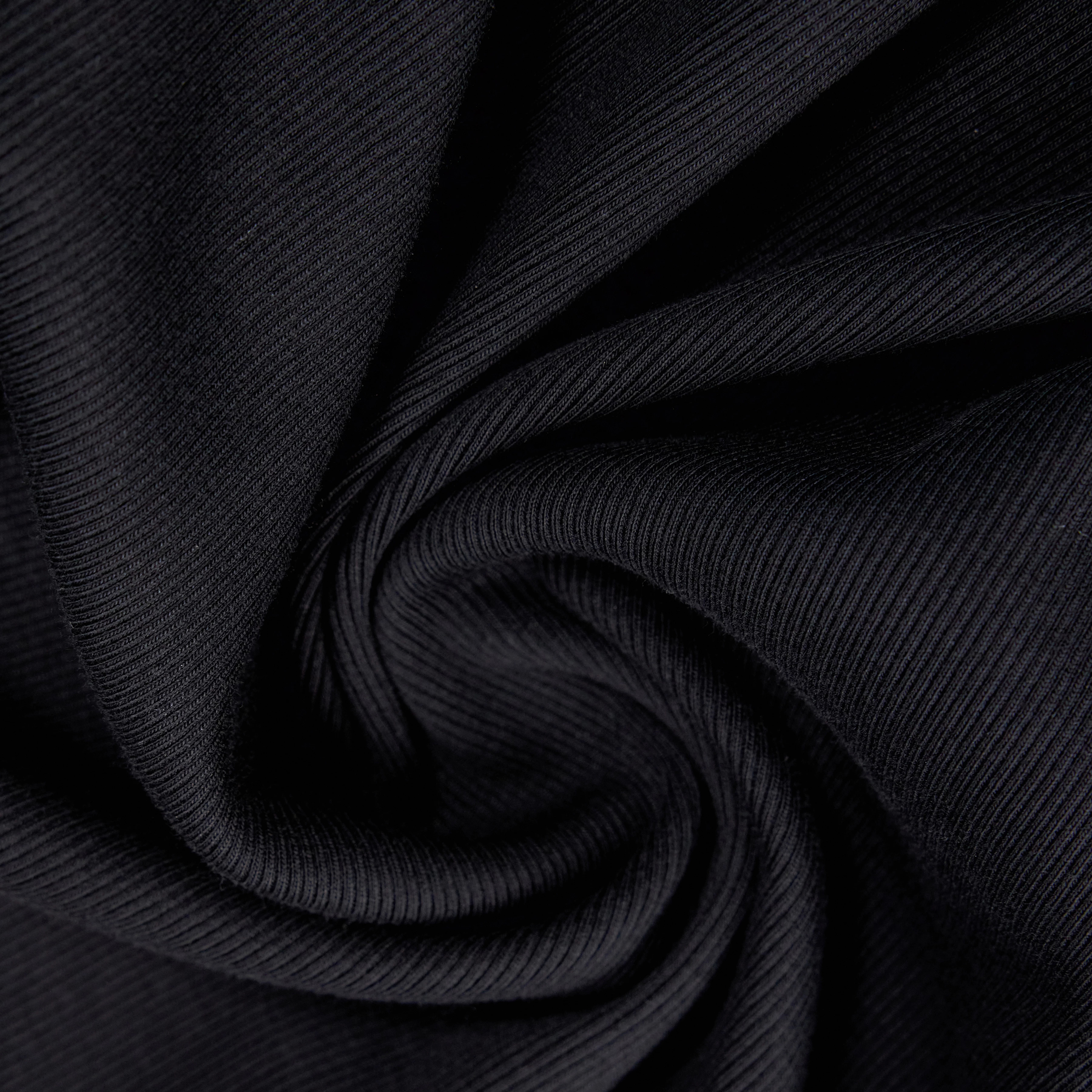ENIL - Men's slim-fit cotton jersey T-shirt. - men - black - Materialbild (B2C)