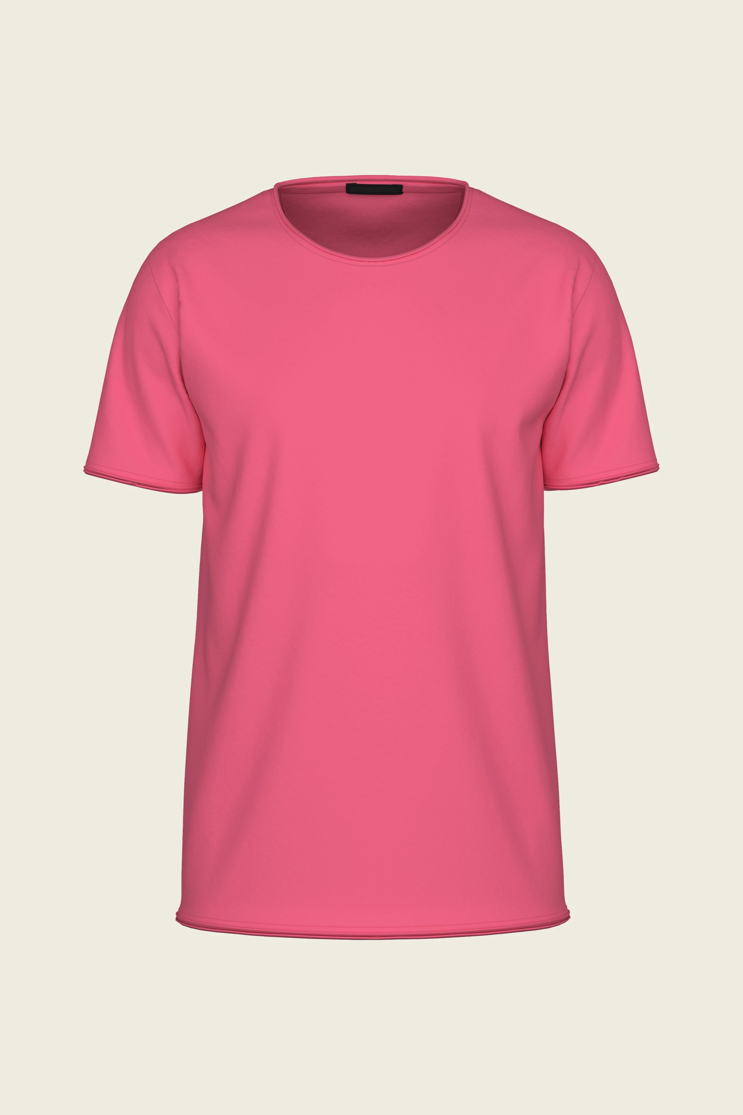 KENDRICK - Lockeres T-Shirt aus Baumwolle - Herren - rosa - Freisteller Frontansicht