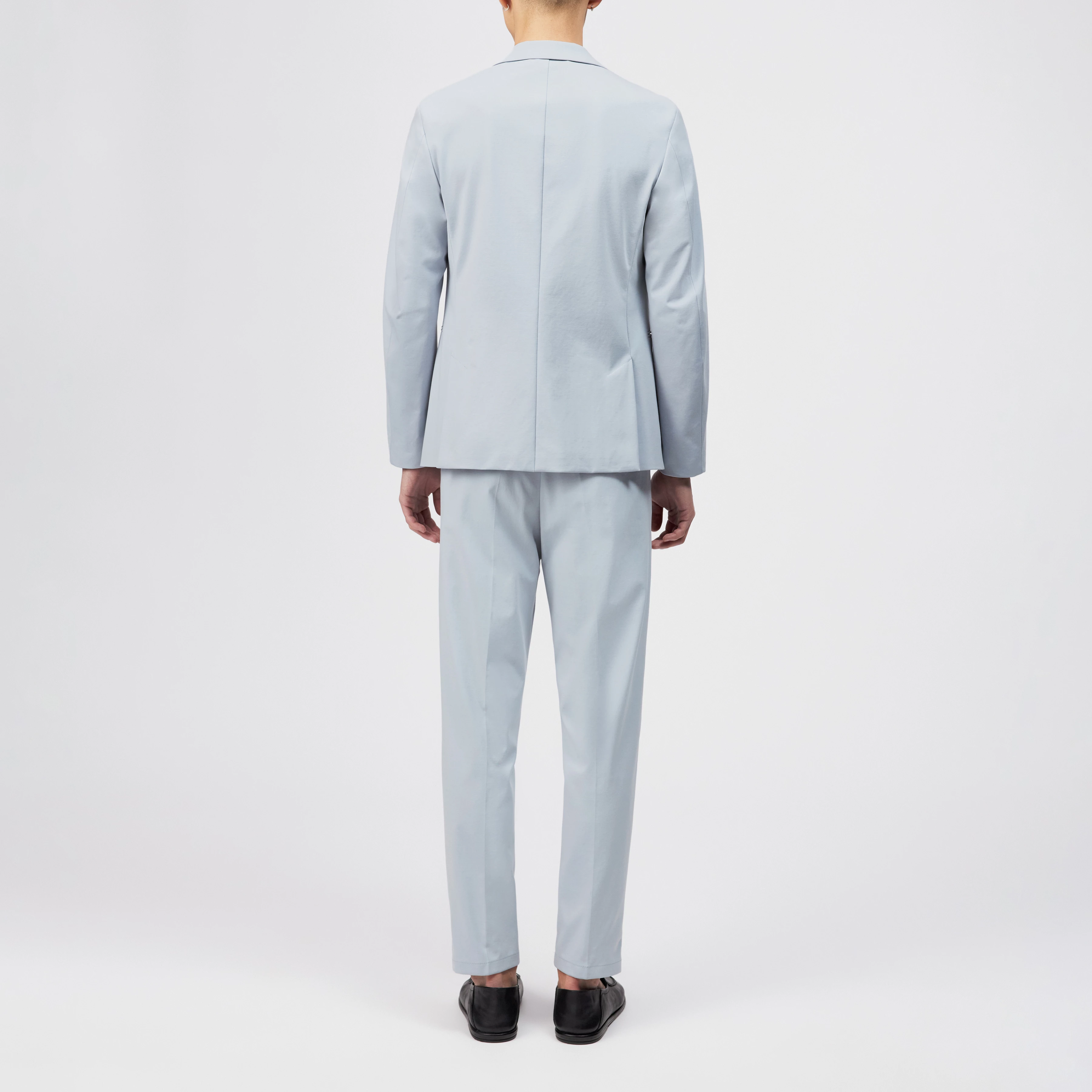 CATORY - Regular-fit colbert in katoenmix - heren - blauw - Rückansicht