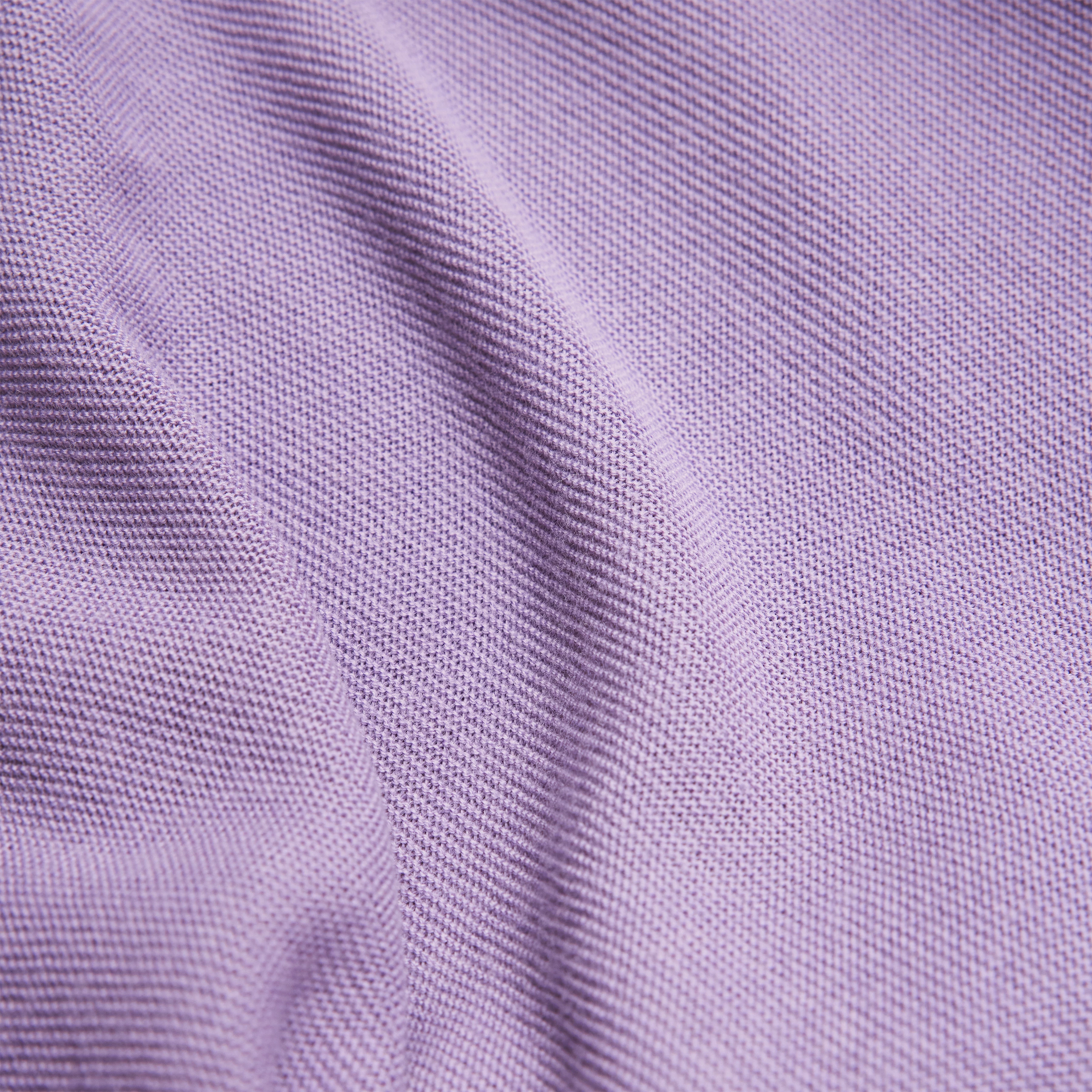 MEAMI - Vekürzter Egg-Shape Pullover in 100% Merinowolle - Damen - lila - Materialbild (B2C)