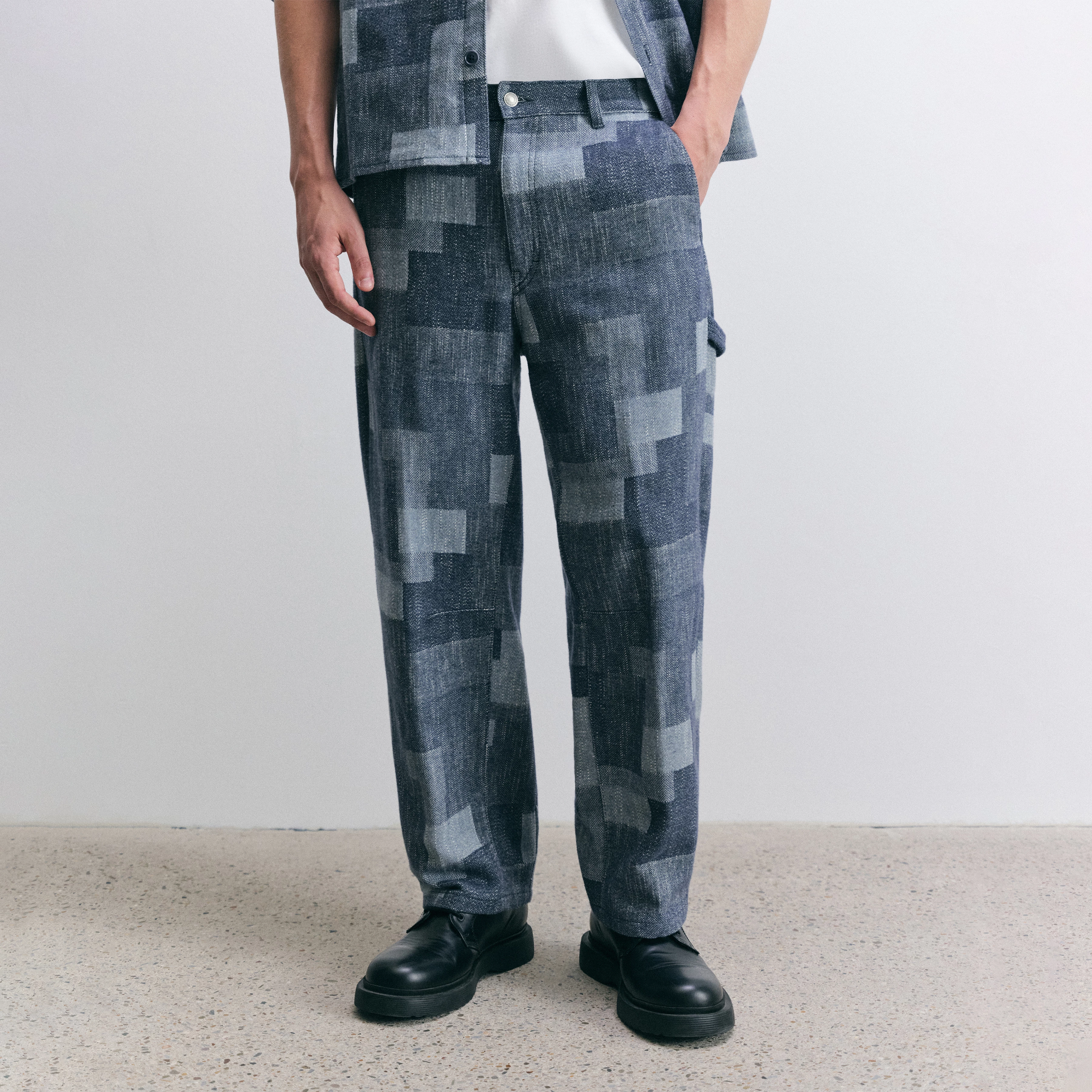 GONAGO - Utility Hose in Baumwoll-Mix - Herren - blau