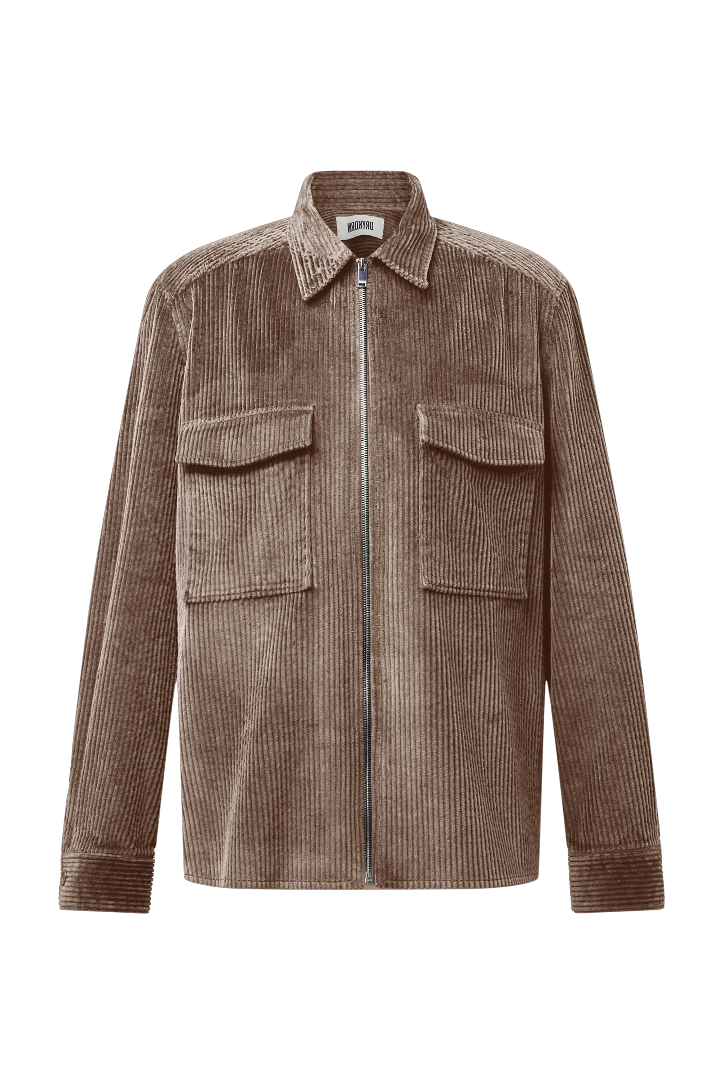 GUNRAY_Z - Relaxed Fit Overshirt in Breitcord - Herren - braun - Freisteller Frontansicht