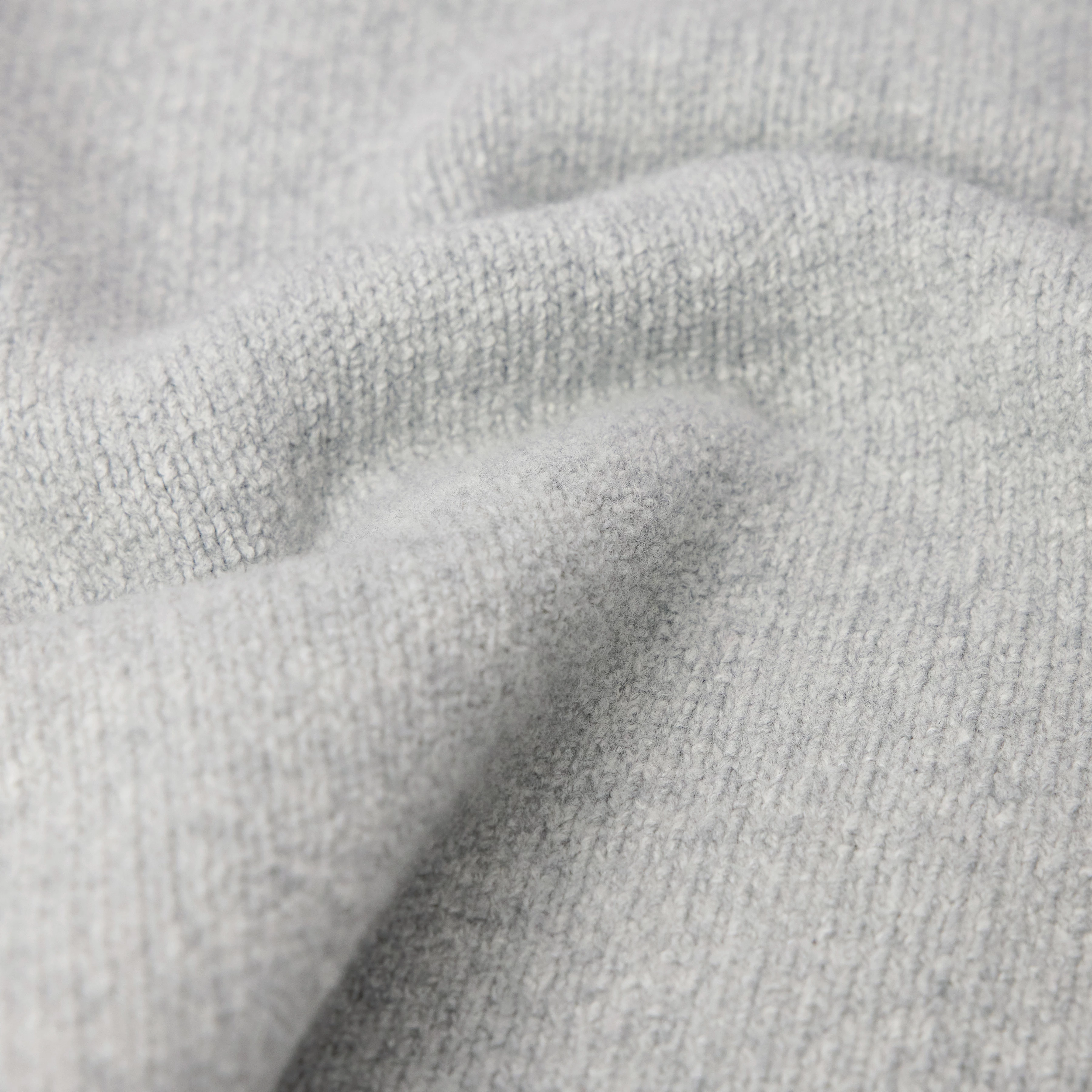 ARIKONO - Strickhoodie in Baumwoll-Woll-Mix - Herren - grau - Materialbild (B2C)