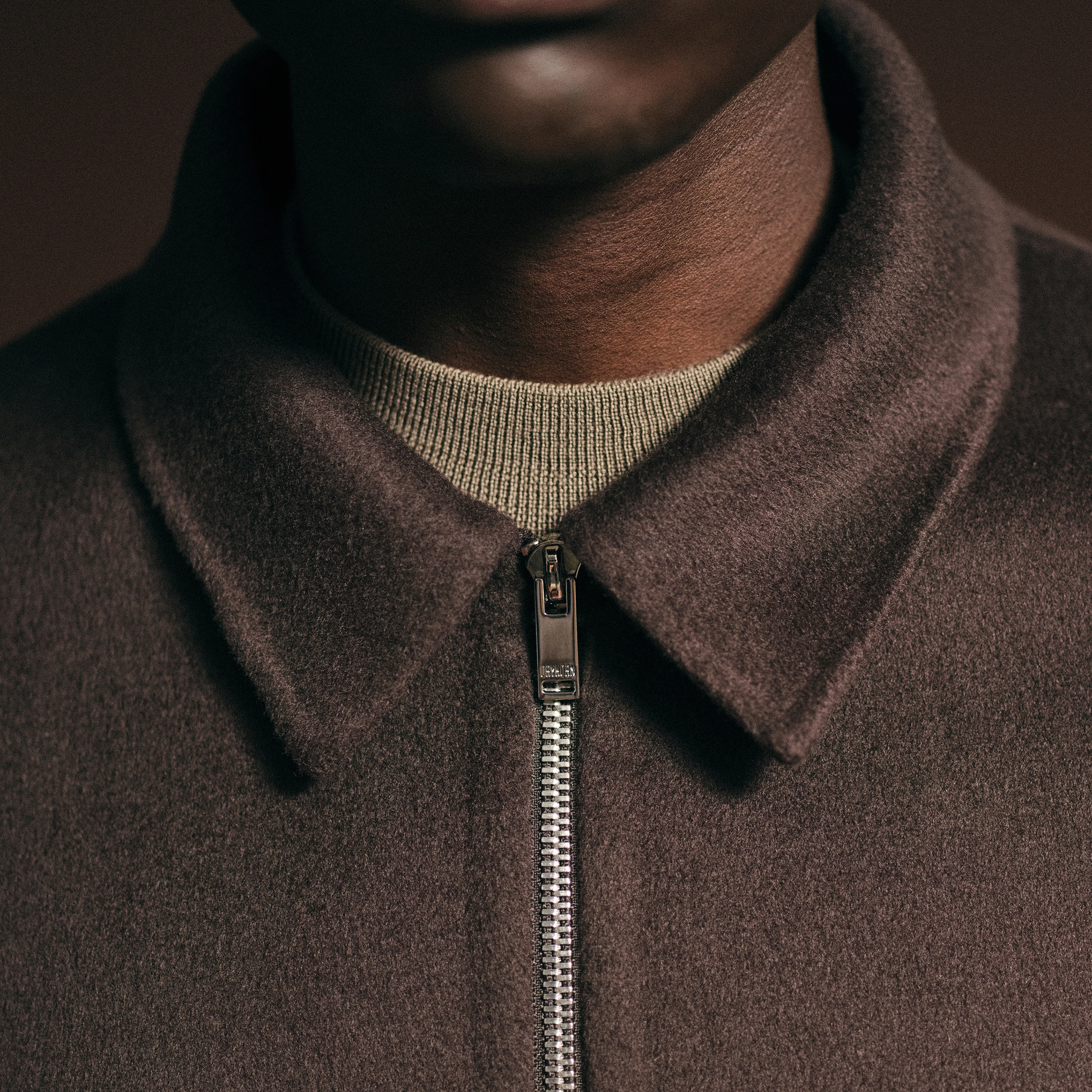 RIKKA_2 - Jacke in Woll-Doubleface - Herren - braun