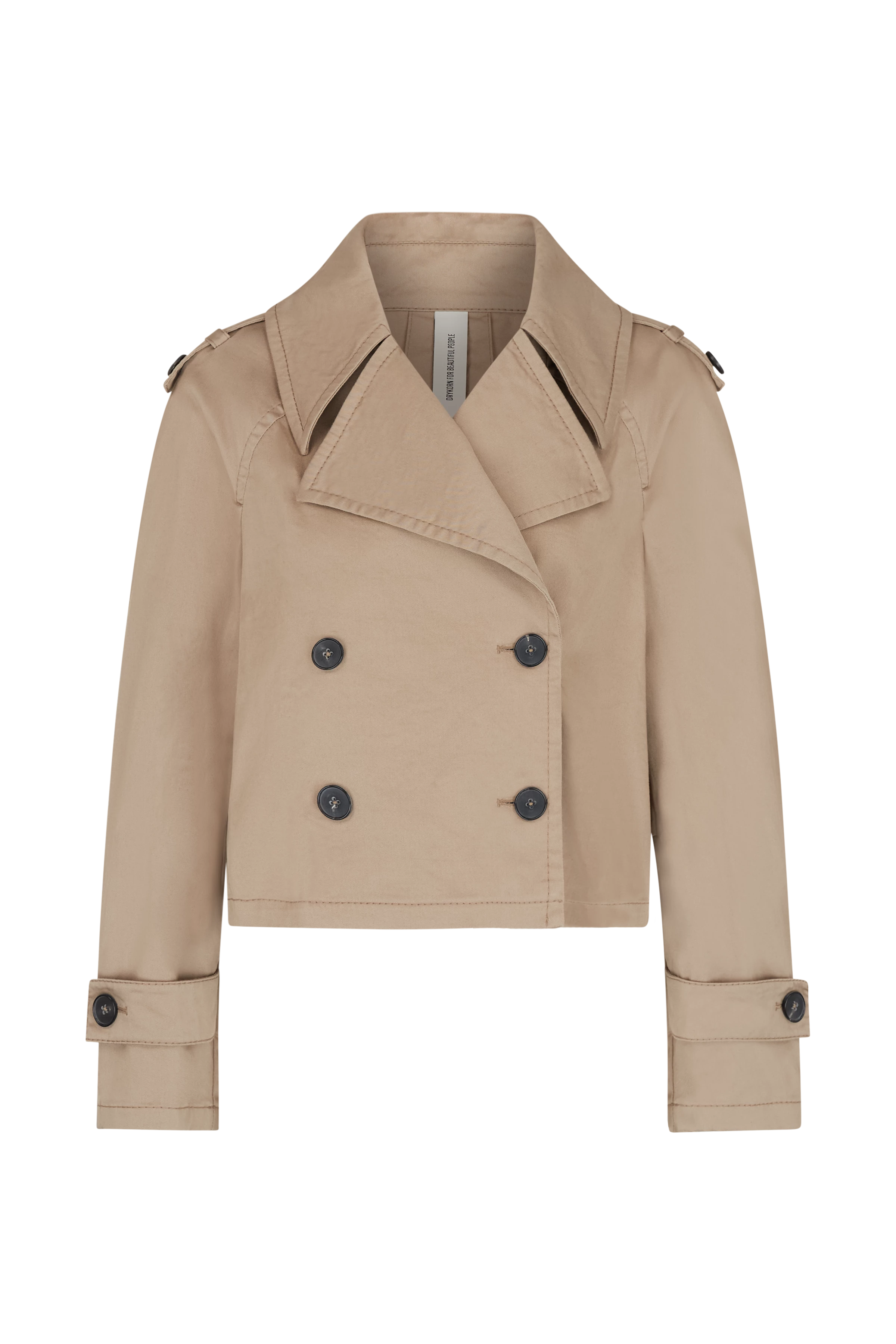 PODINGTON - Babytrenchcoat in Baumwoll-Gabardine - Damen - braun - Freisteller Frontansicht