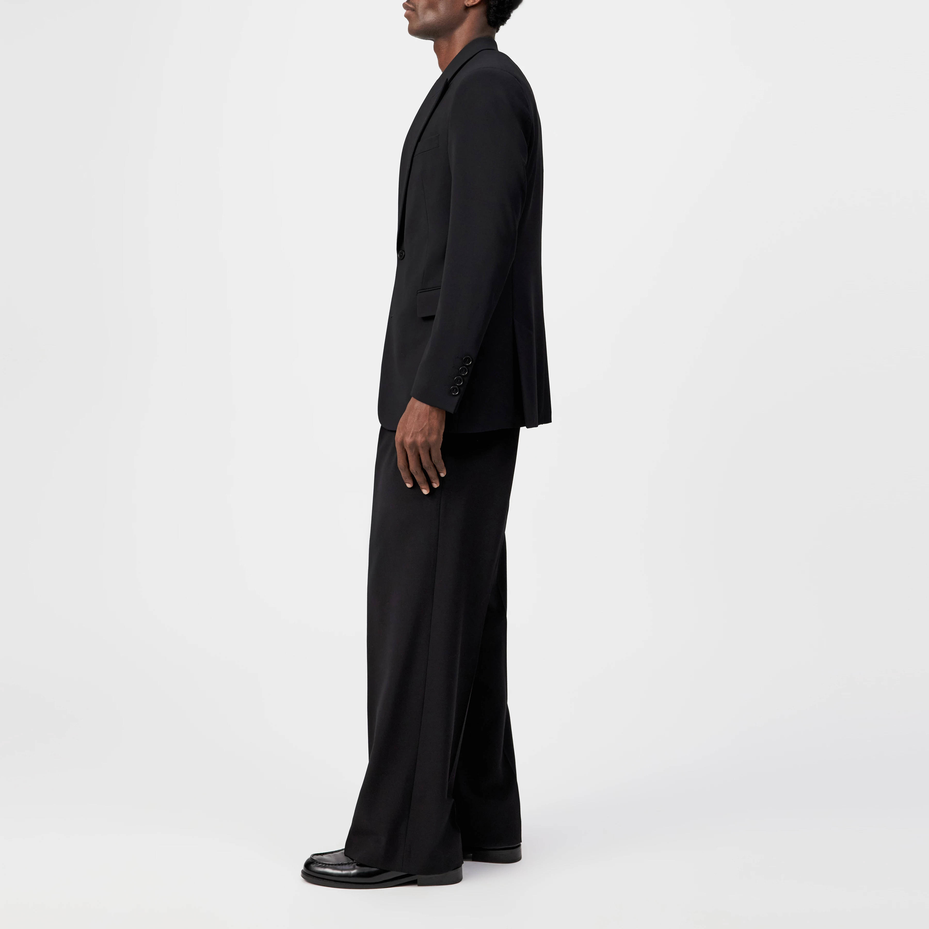 JACATO - Dinner jacket in gabardine - men - Natural Aluminium - Seitenansicht