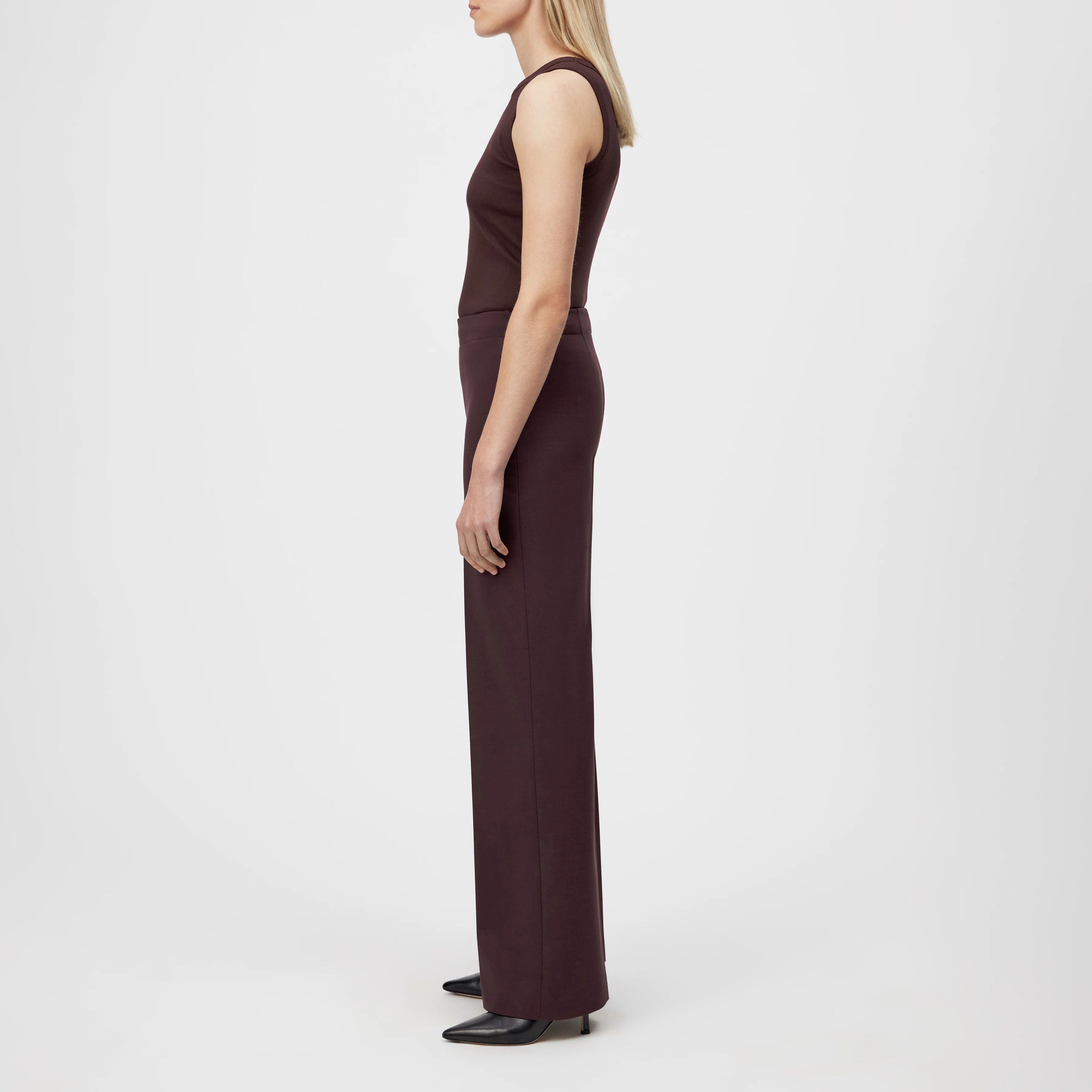 BEFORE - Marlenehose in Viskose-Mix - Damen - rot - Seitenansicht