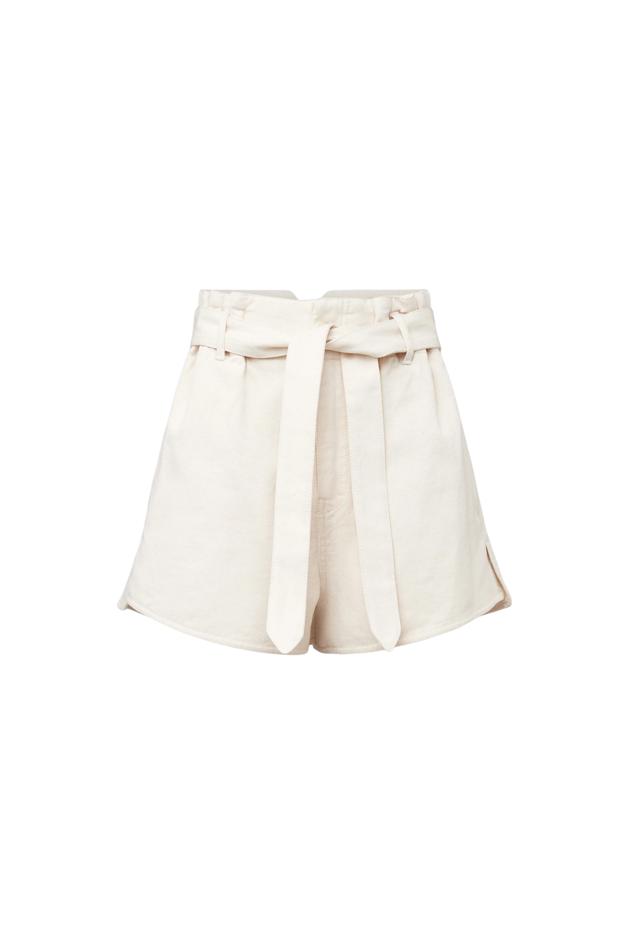 DUBIOUS - Twill shorts with pleats - women - metal - Freisteller Frontansicht