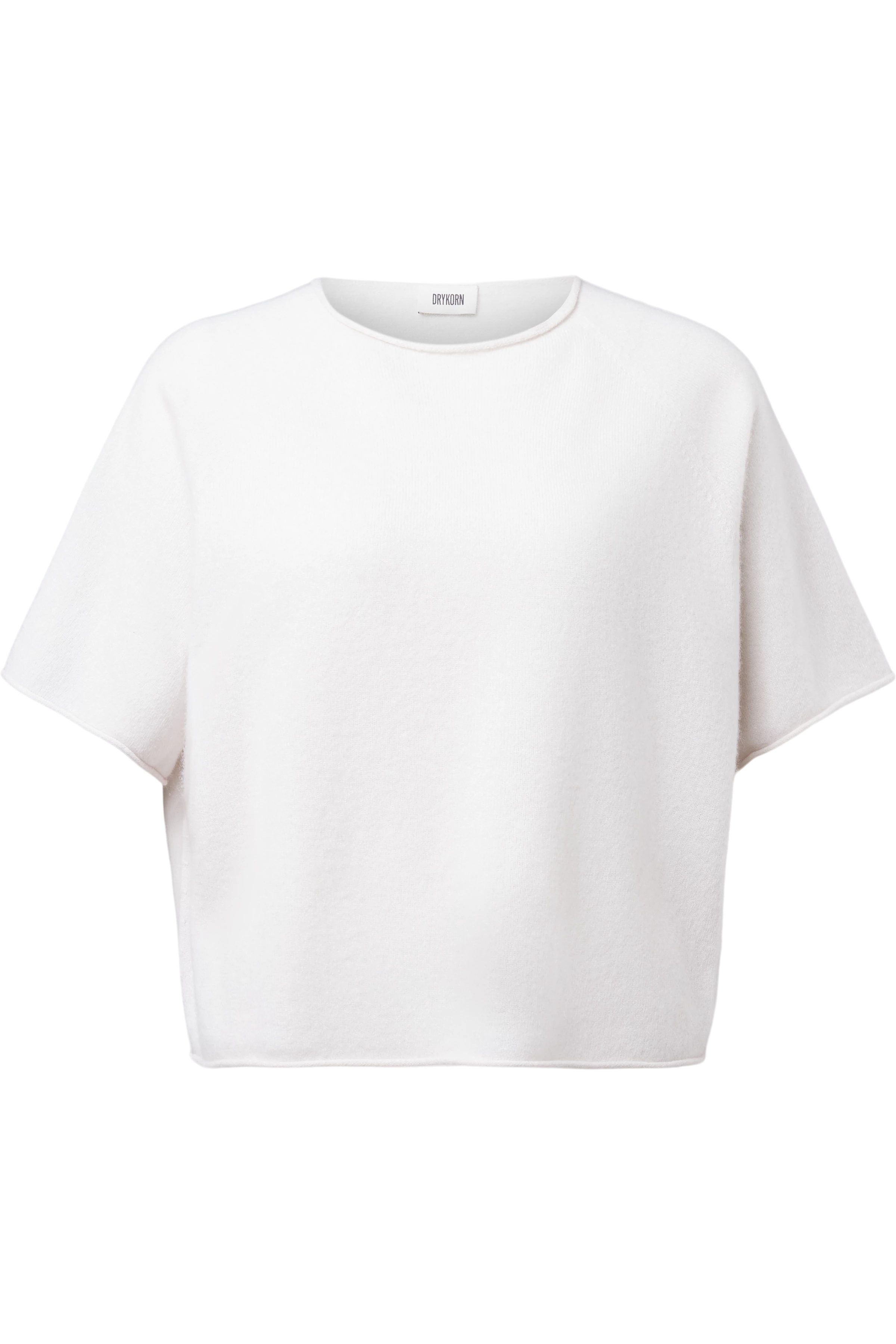 MOENY - Oversized pure cashmere knit T-shirt - women - beige - Freisteller Frontansicht