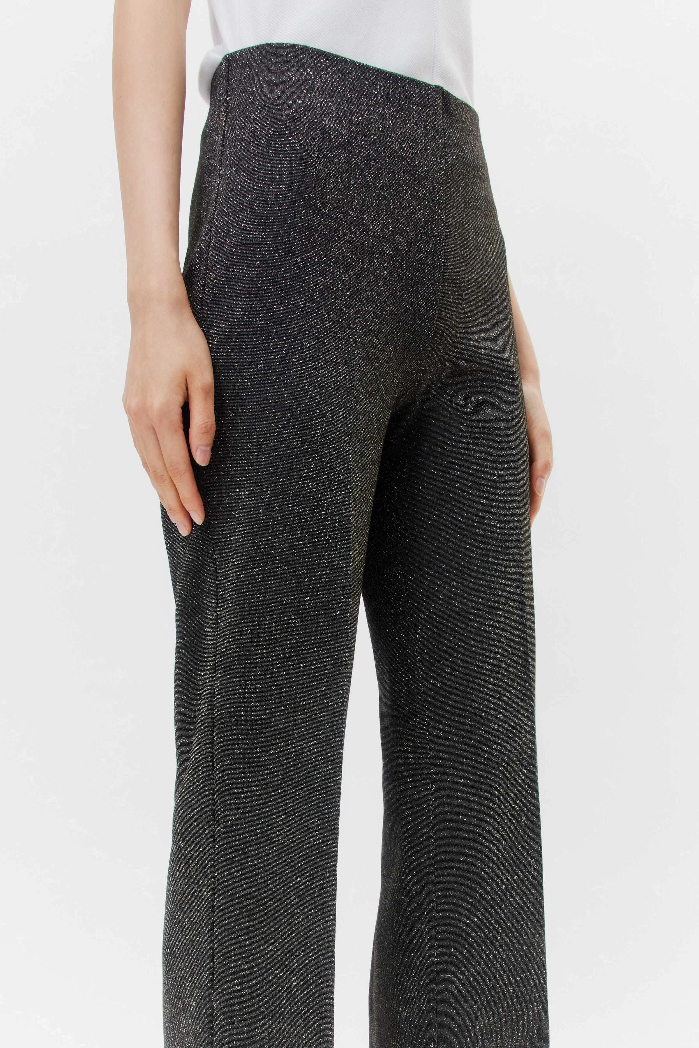 ALIVE - Schlupfhose in Glitzer Jersey - Damen - schwarz - Seitenansicht