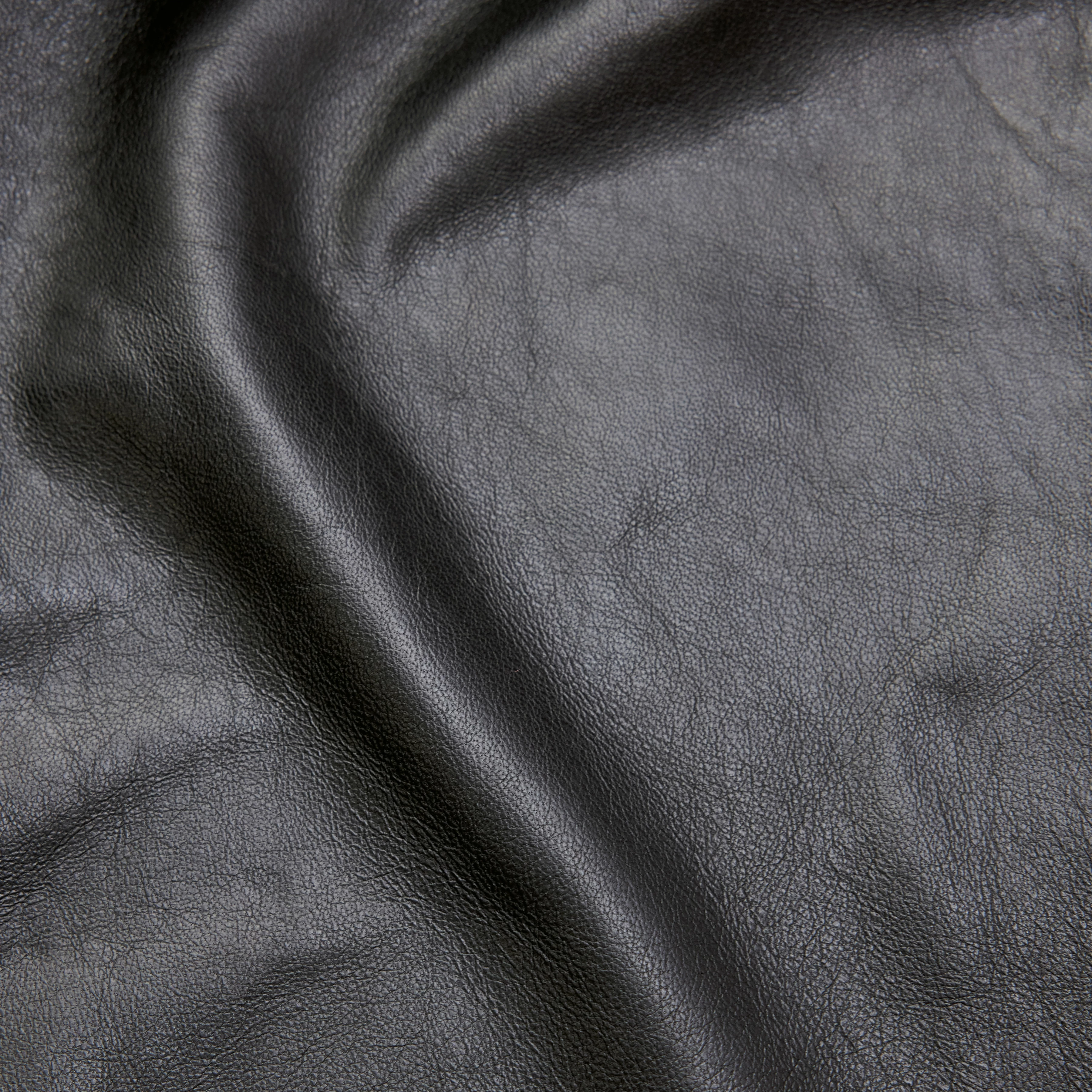 GENTIANA - Bleistiftrock in Leder - Damen - schwarz - Materialbild (B2C)