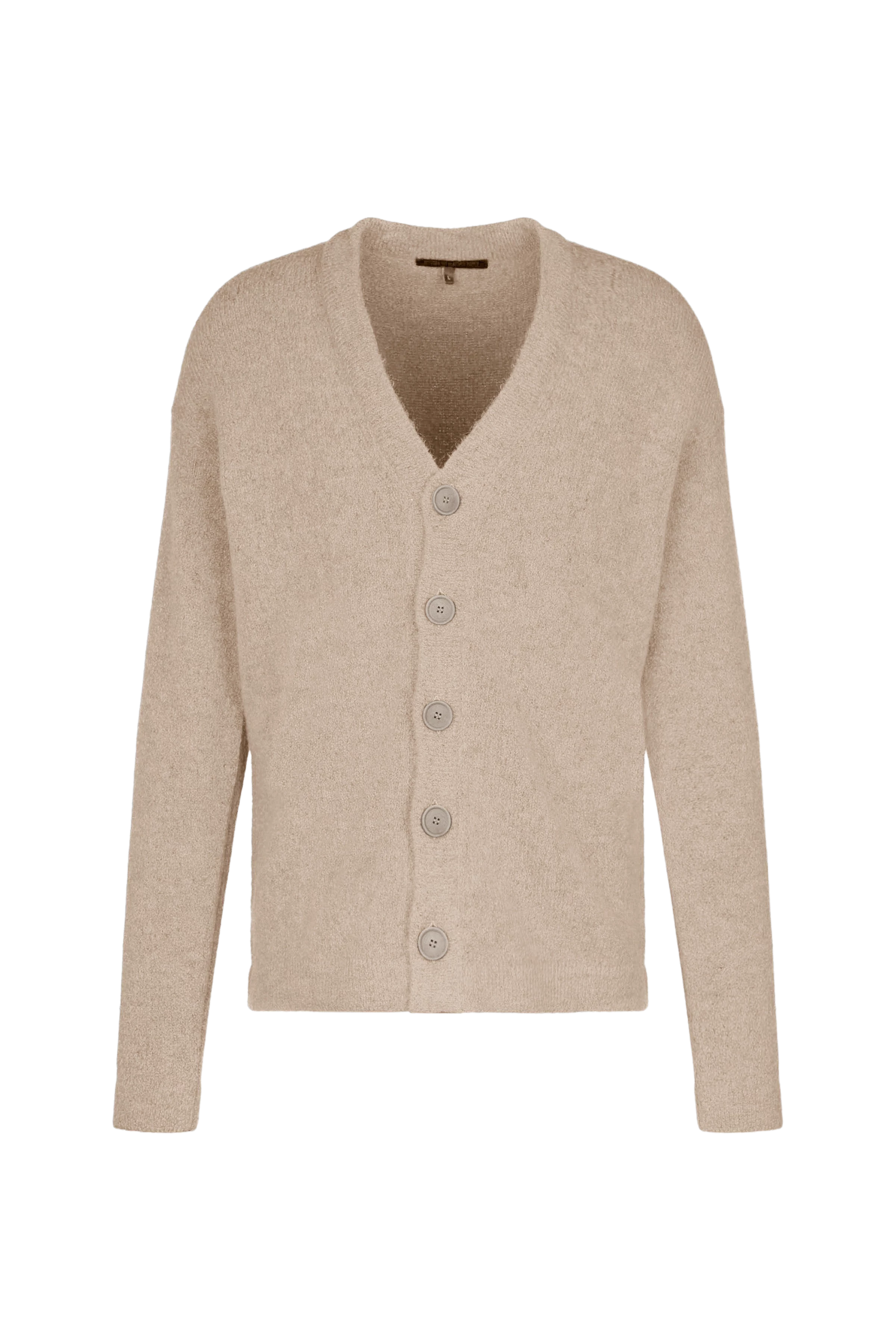 NADIR - Cardigan en bouclette doux - men - marron - Freisteller Frontansicht