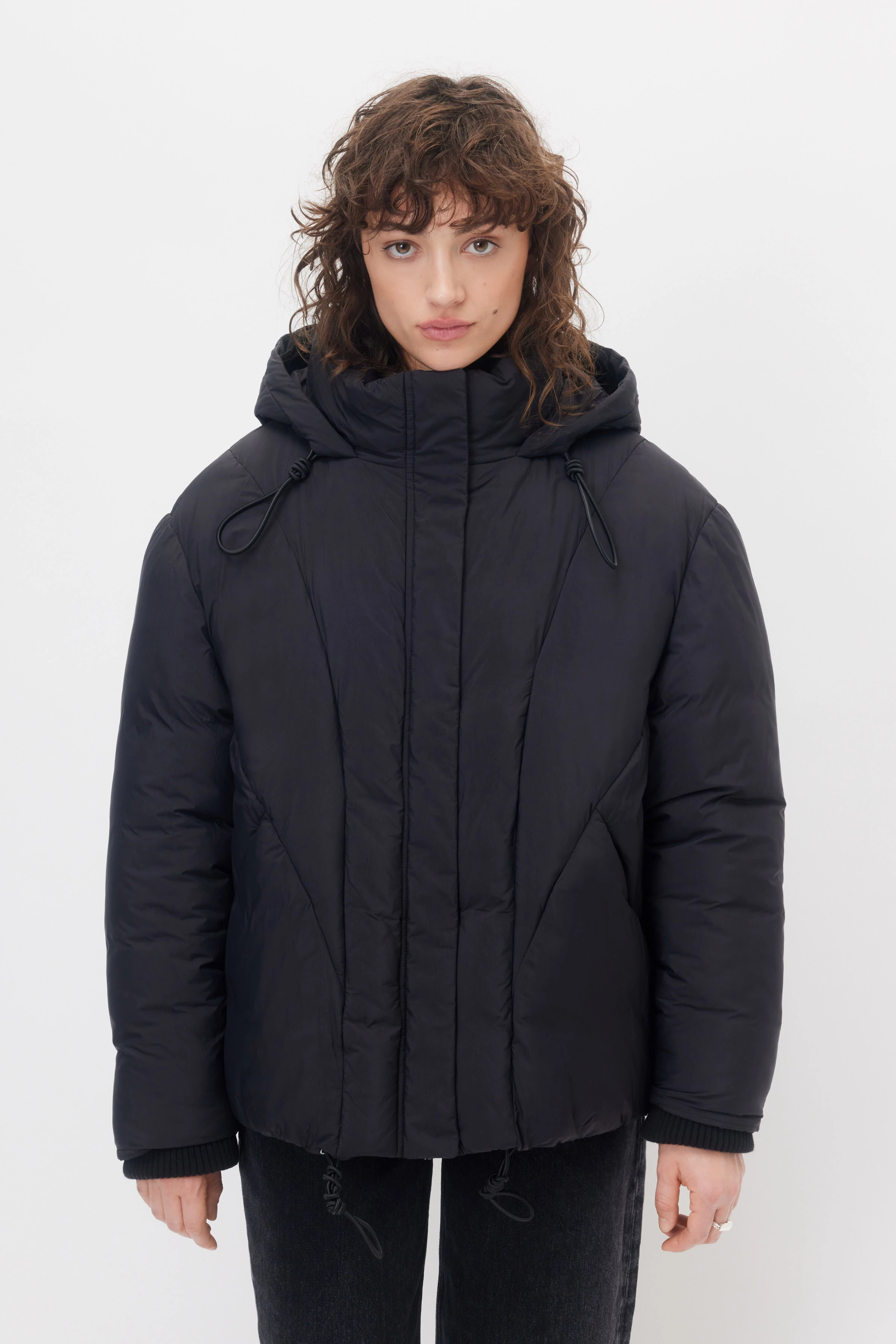 ORAPHIA - Mat pufferjakke - women - sort - Frontansicht