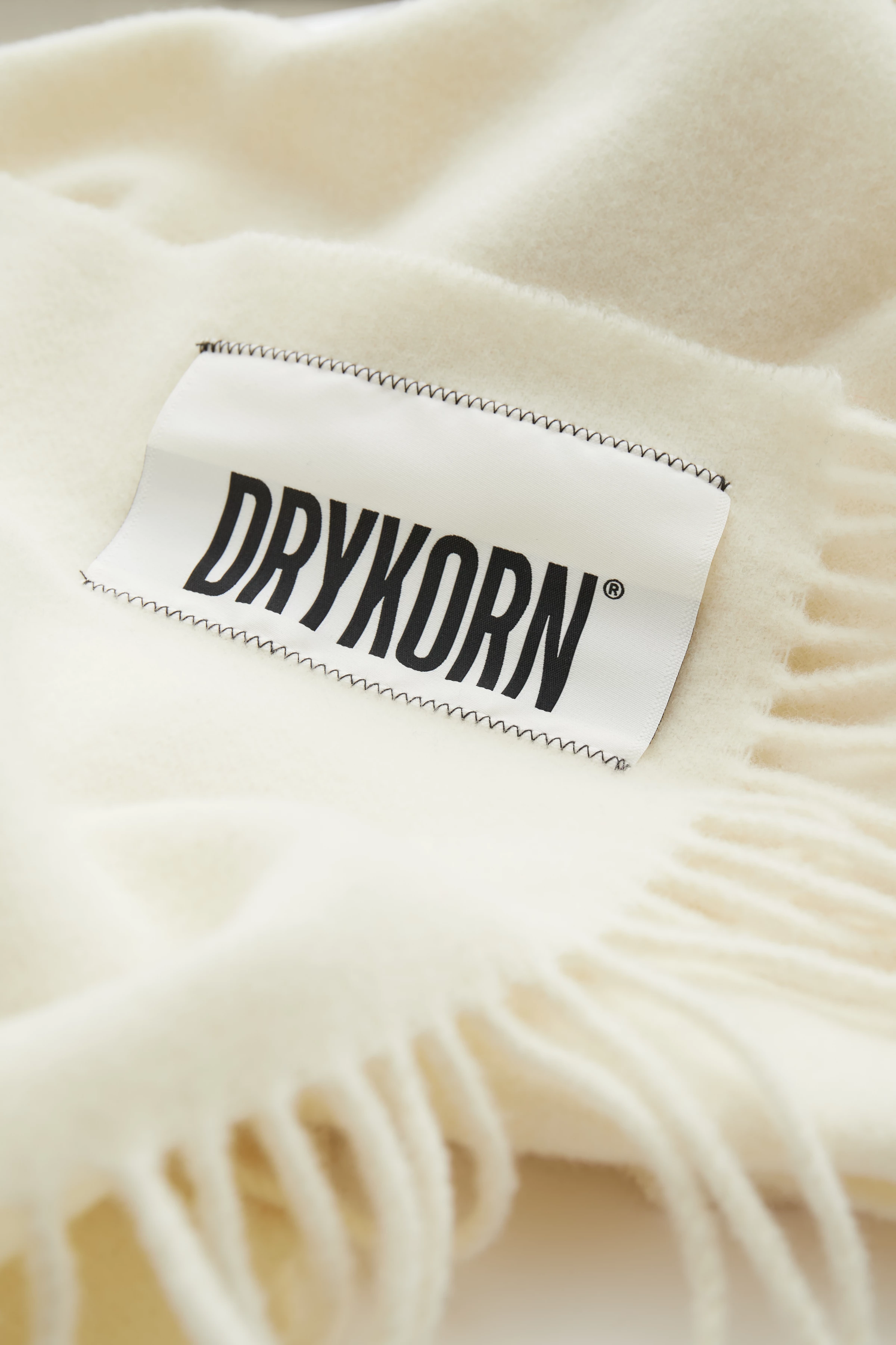 GAZE - Wollschal - Unisex - weiß - Freisteller Rückansicht