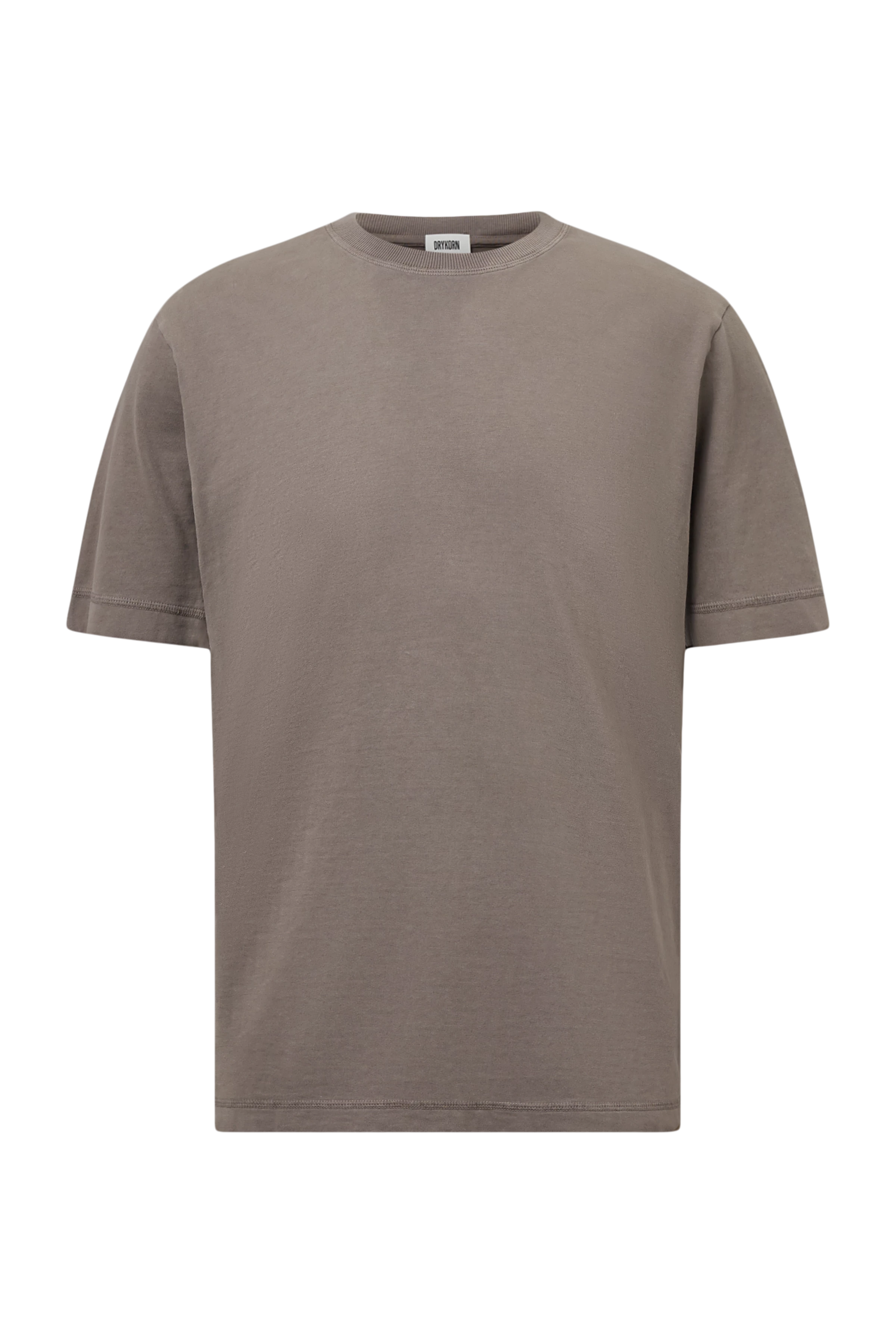 RAPHAEL - T-shirt van 100% katoen - heren - bruin - Freisteller Frontansicht