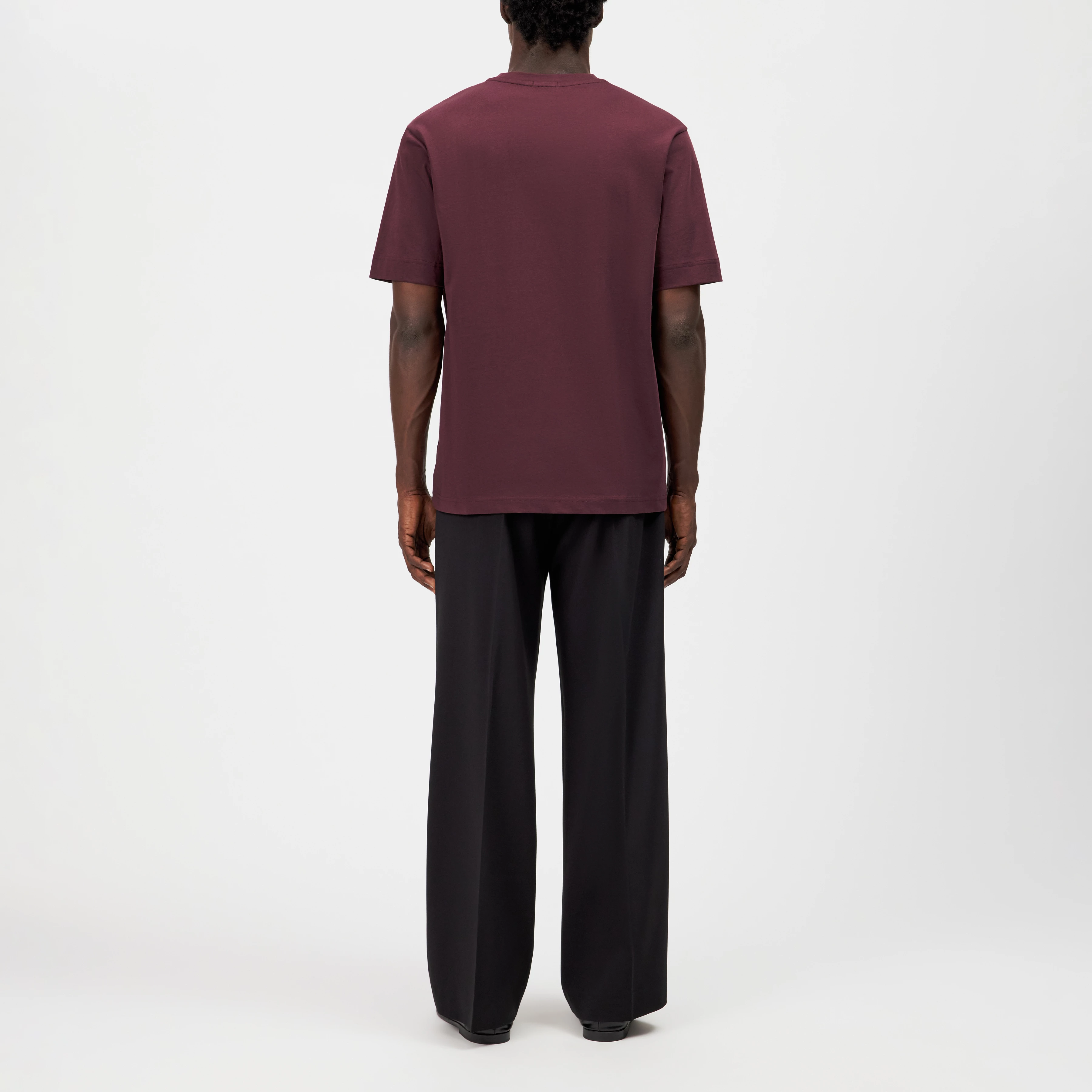 RAPHAEL - T-shirt in pure cotton - men - red - Rückansicht
