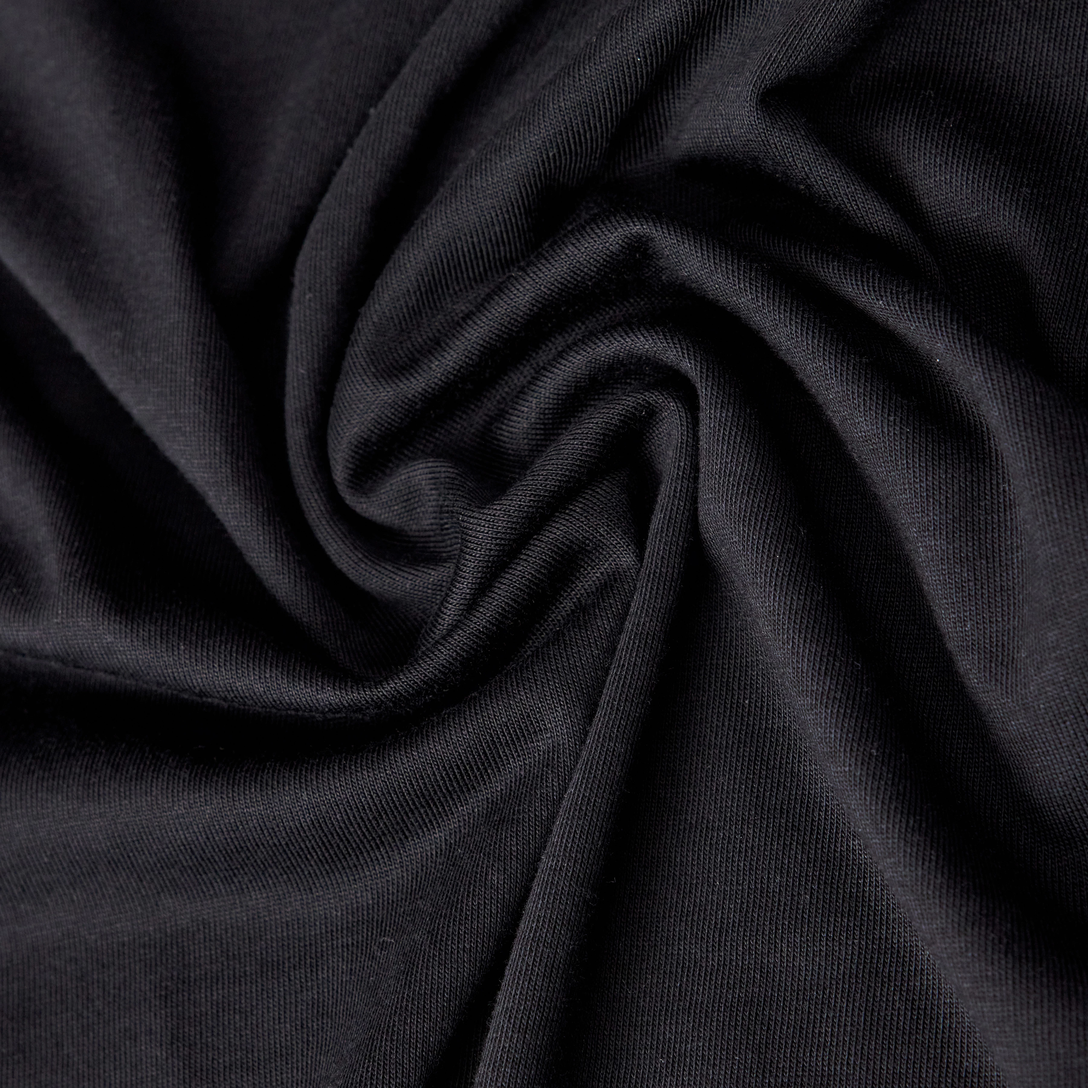 SOLEMNO - T-shirt with cowl neck in lyocell blend - women - black - Materialbild (B2C)