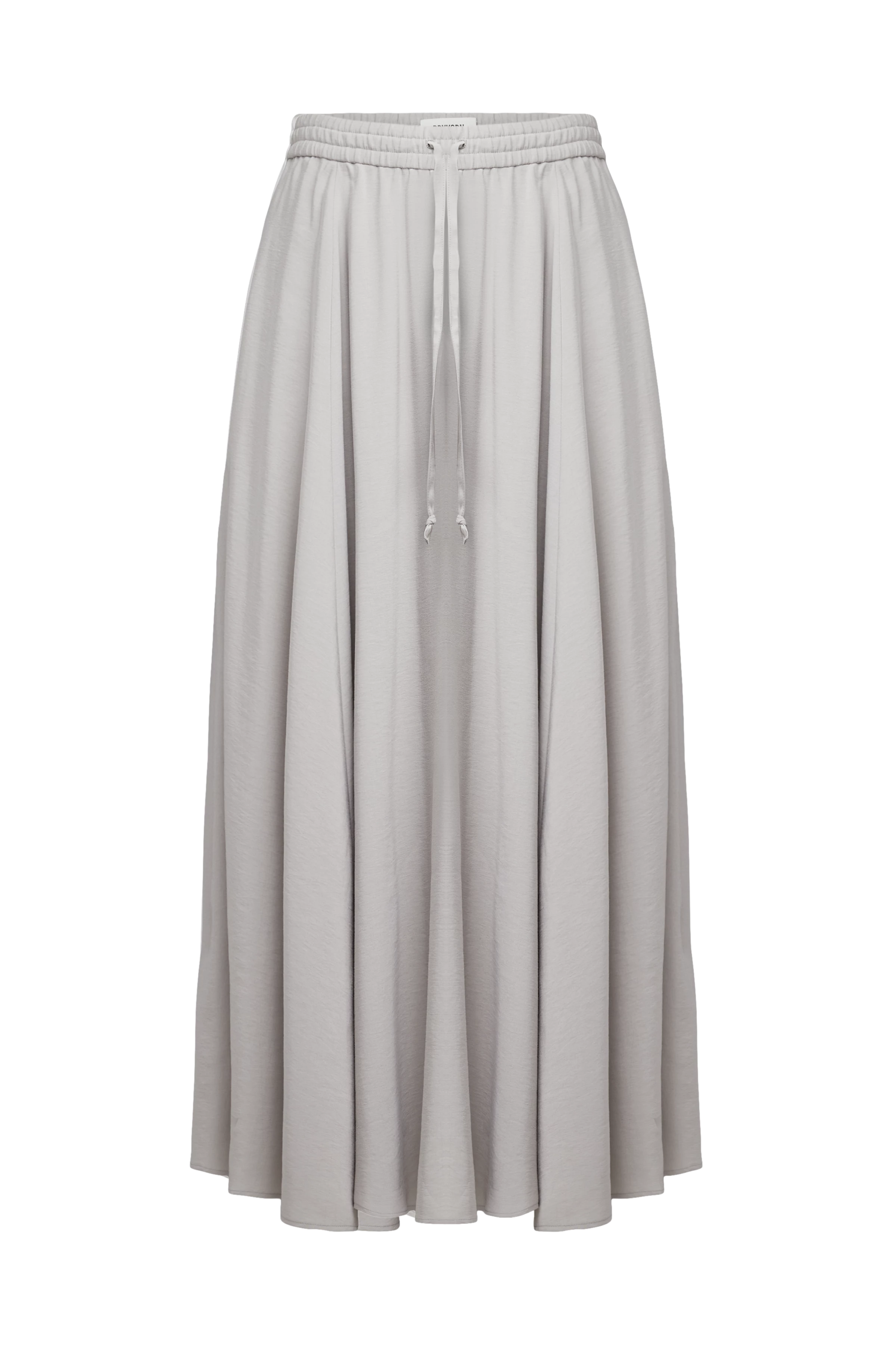 QERIME - Modal twill pleated skirt - women - grey - Freisteller Frontansicht