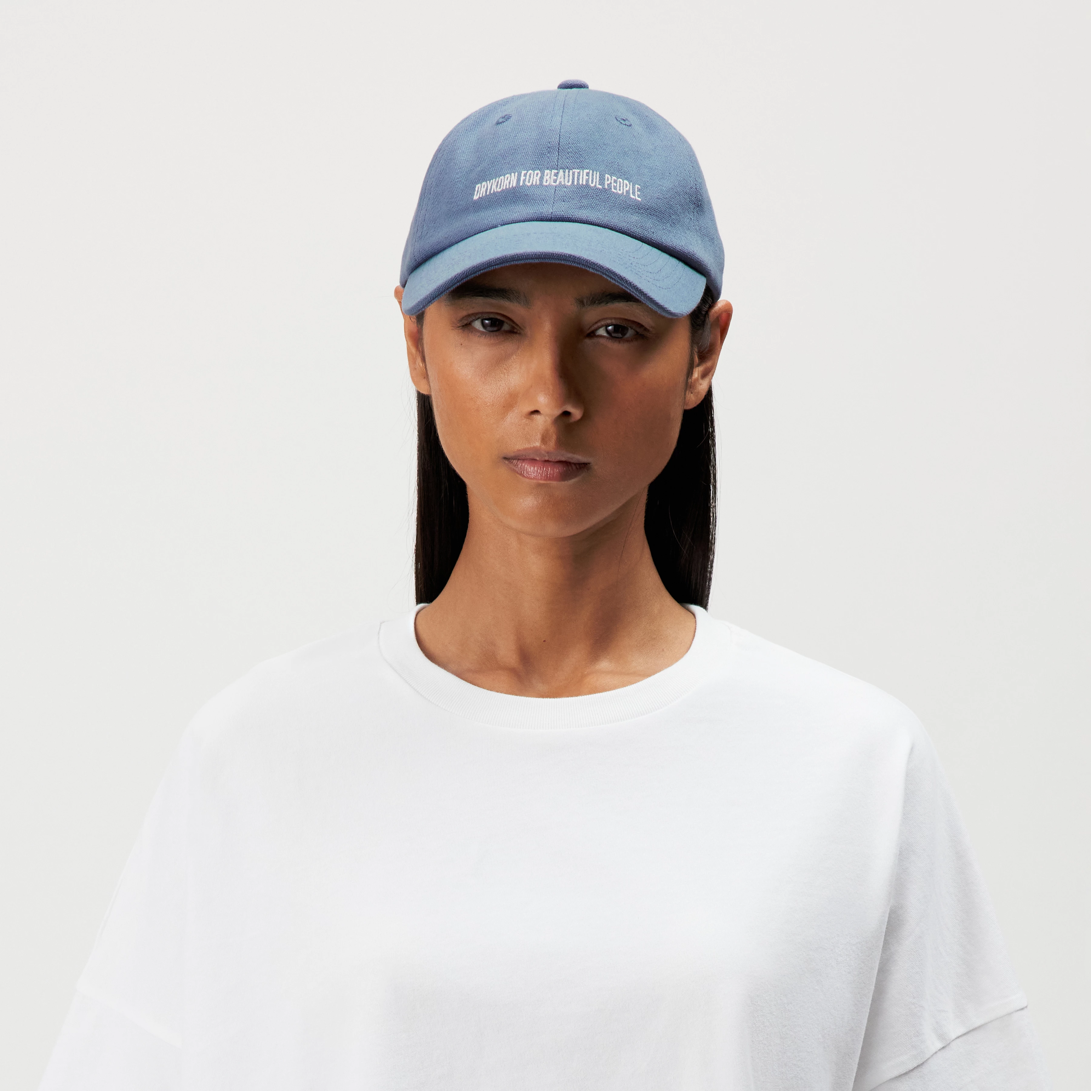 JESPER - Pet in katoen - unisex - blauw - Frontansicht
