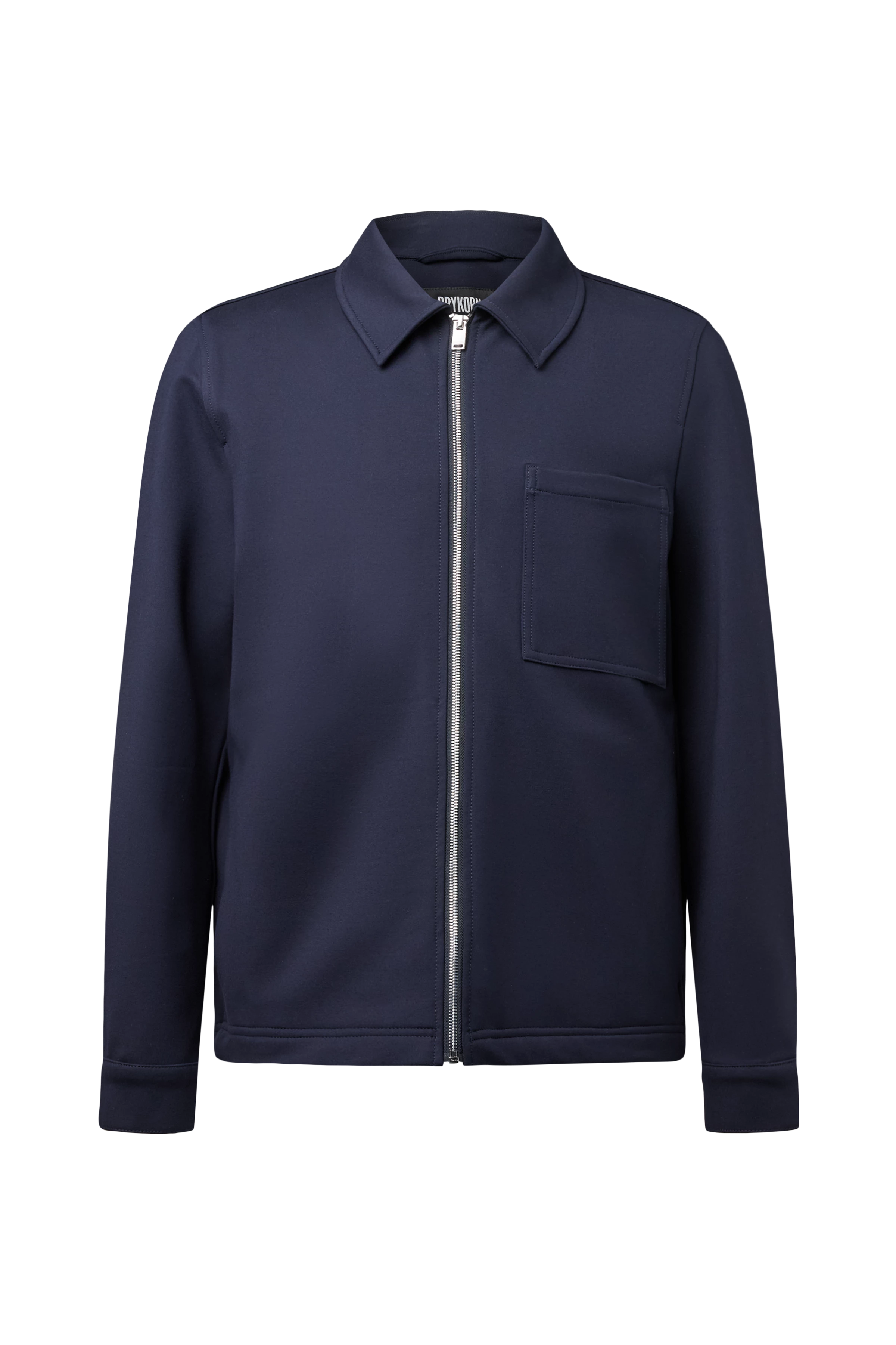 JERSON - Regular Fit Zip-Jacke mit Umlegekragen - Herren - blau - Freisteller Frontansicht