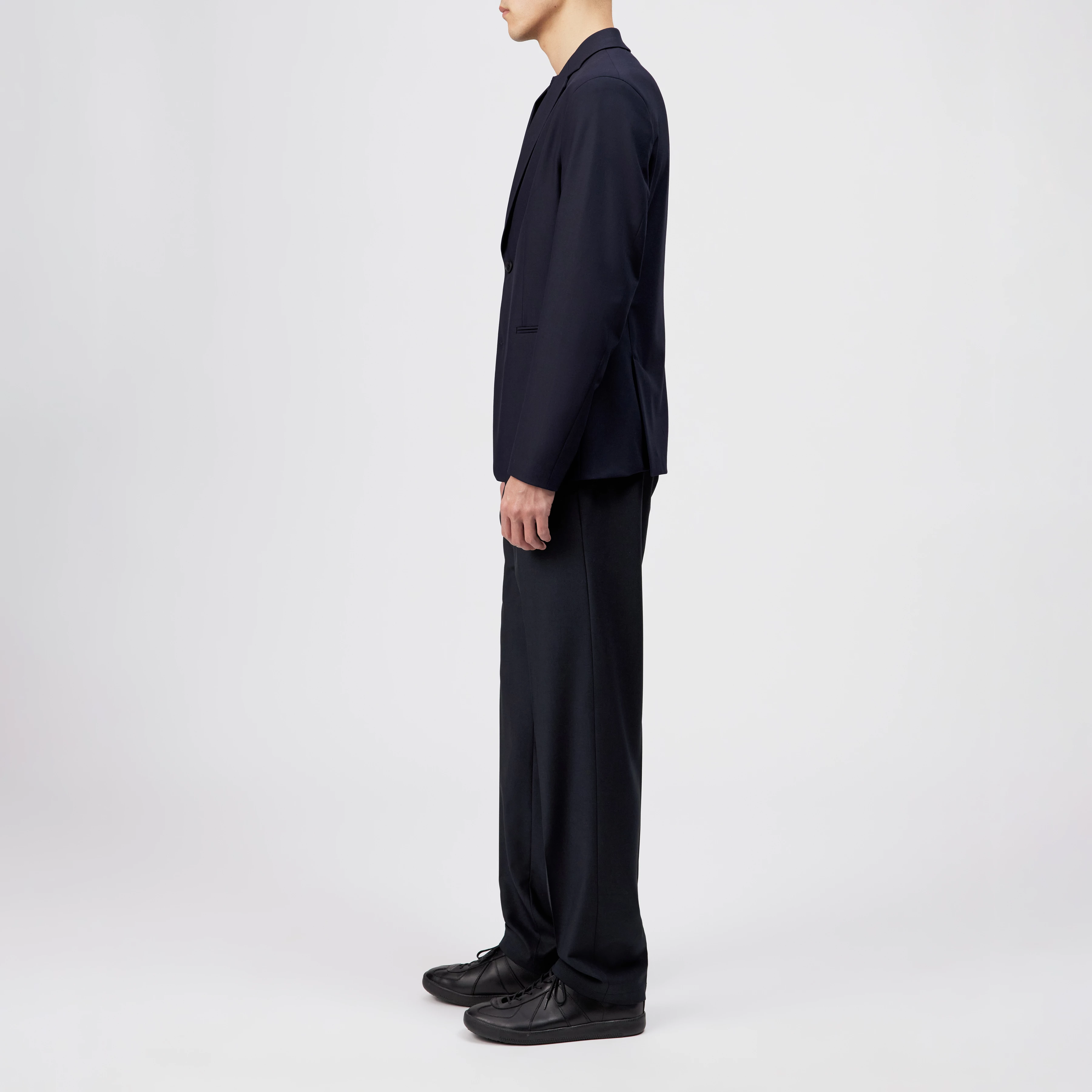 CATORY_B - Regular fit blazer in wool blend - men - blue - Seitenansicht