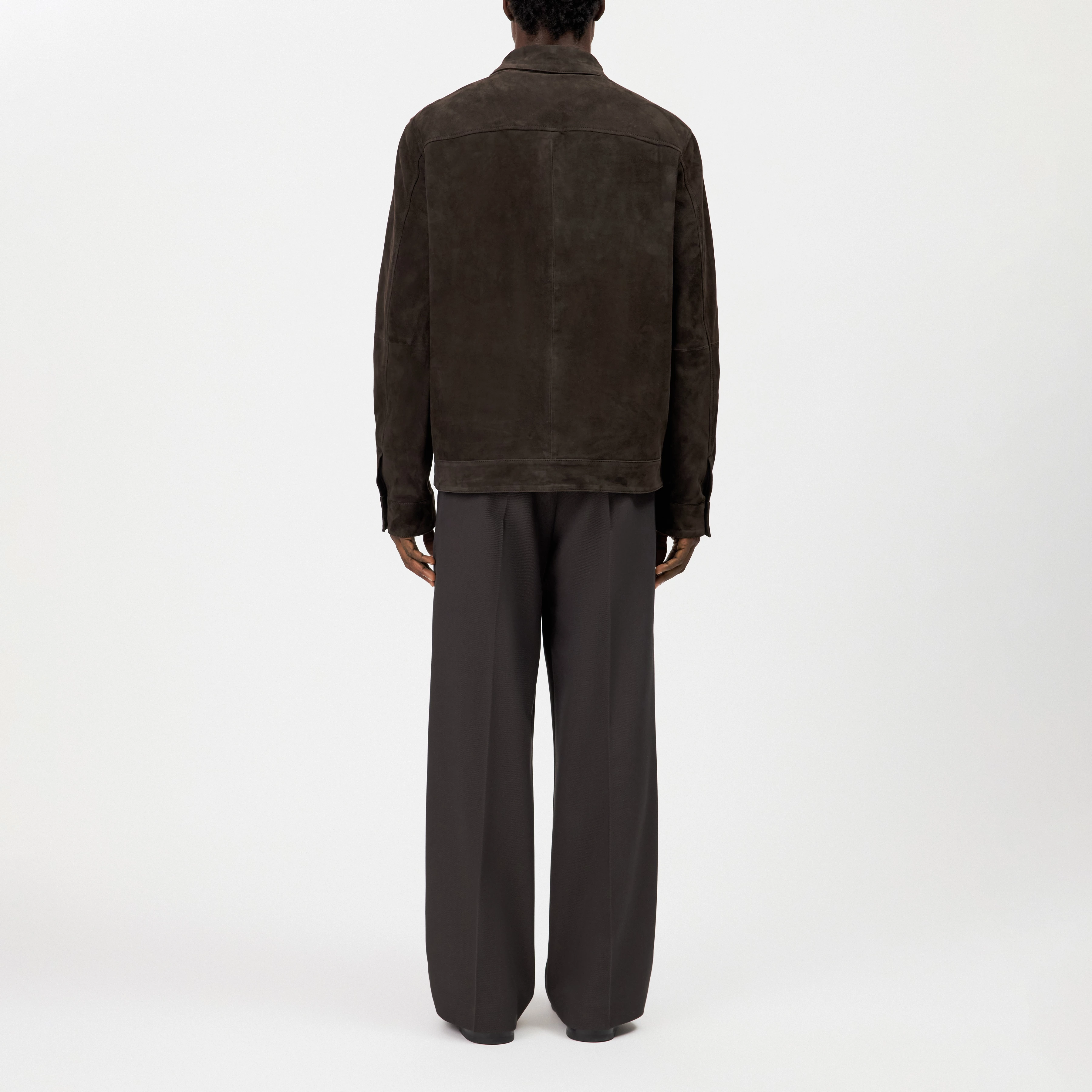 RIKKA_2 - Suede jacket - men - brown - Rückansicht