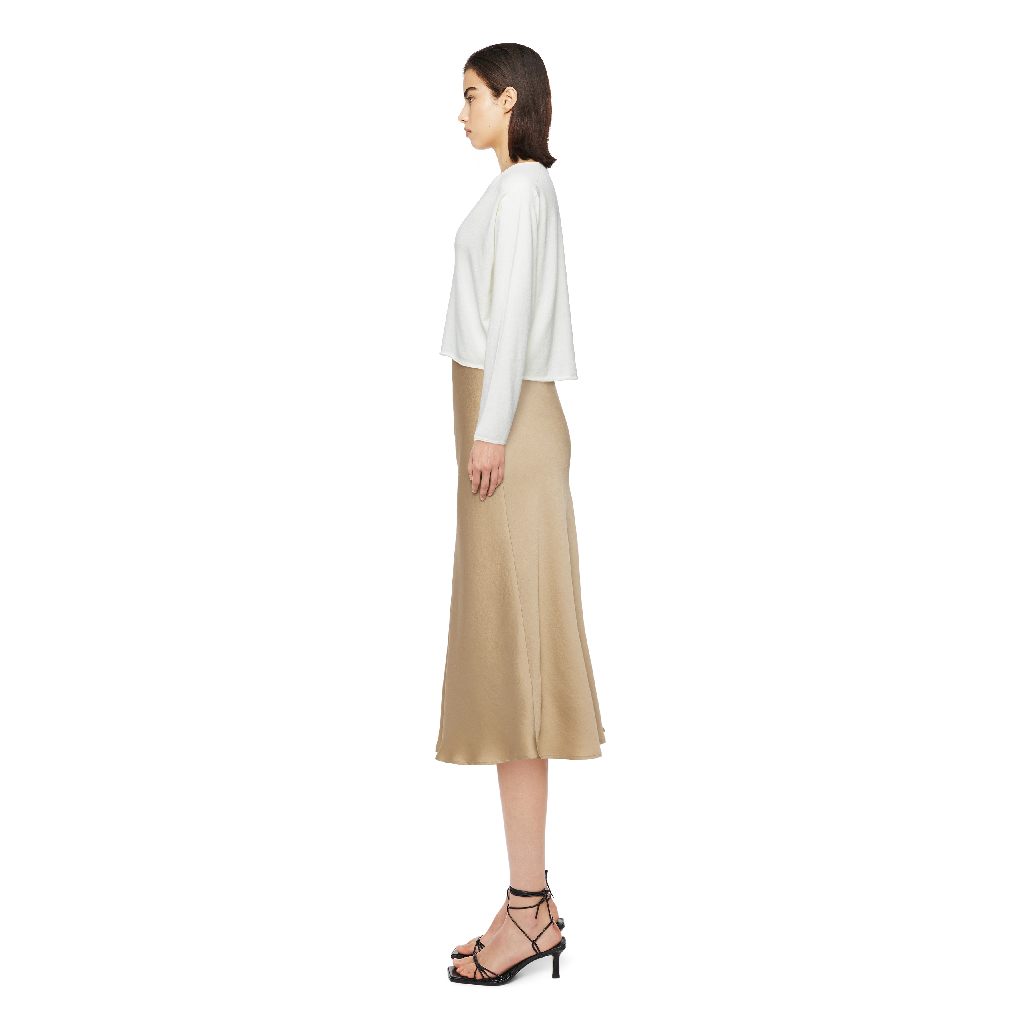 SOMAIJA - Oversized jumper in cotton-cashmere - women - off white - Seitenansicht